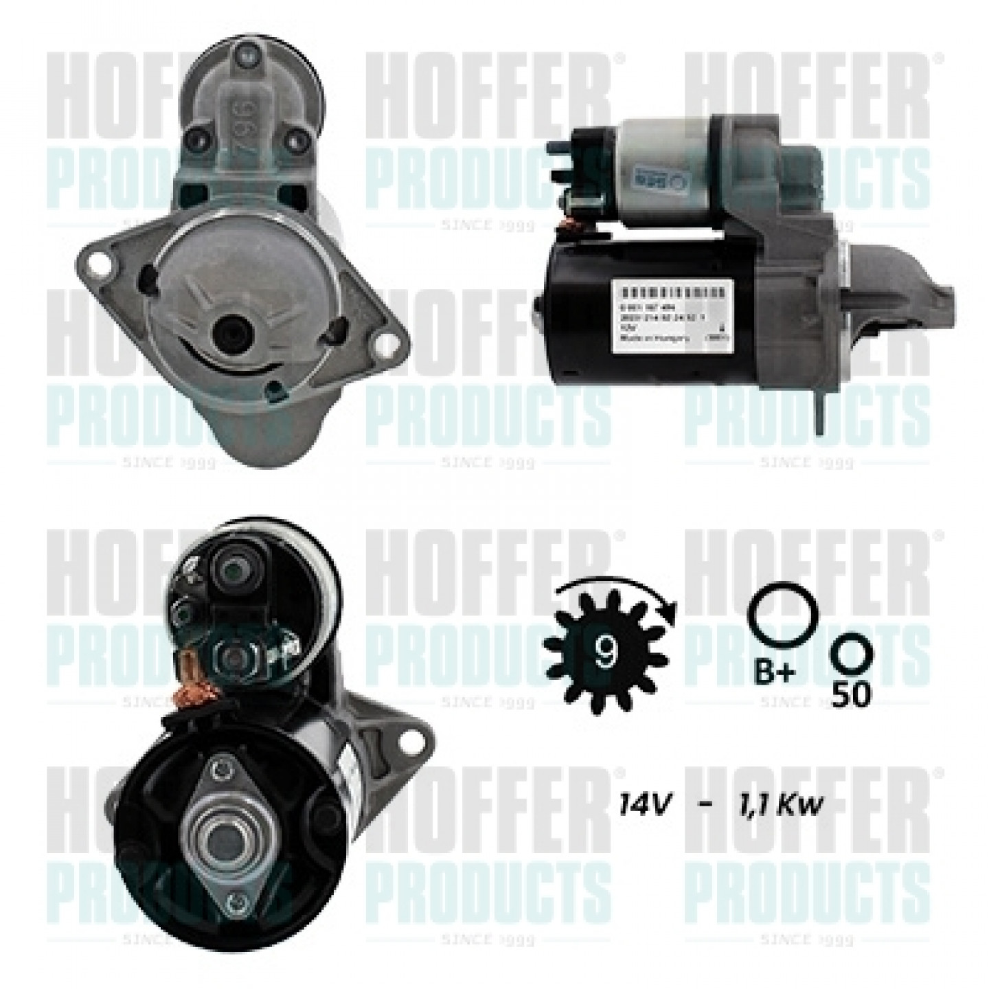 Motor de arranque HOFFER H5010139G
