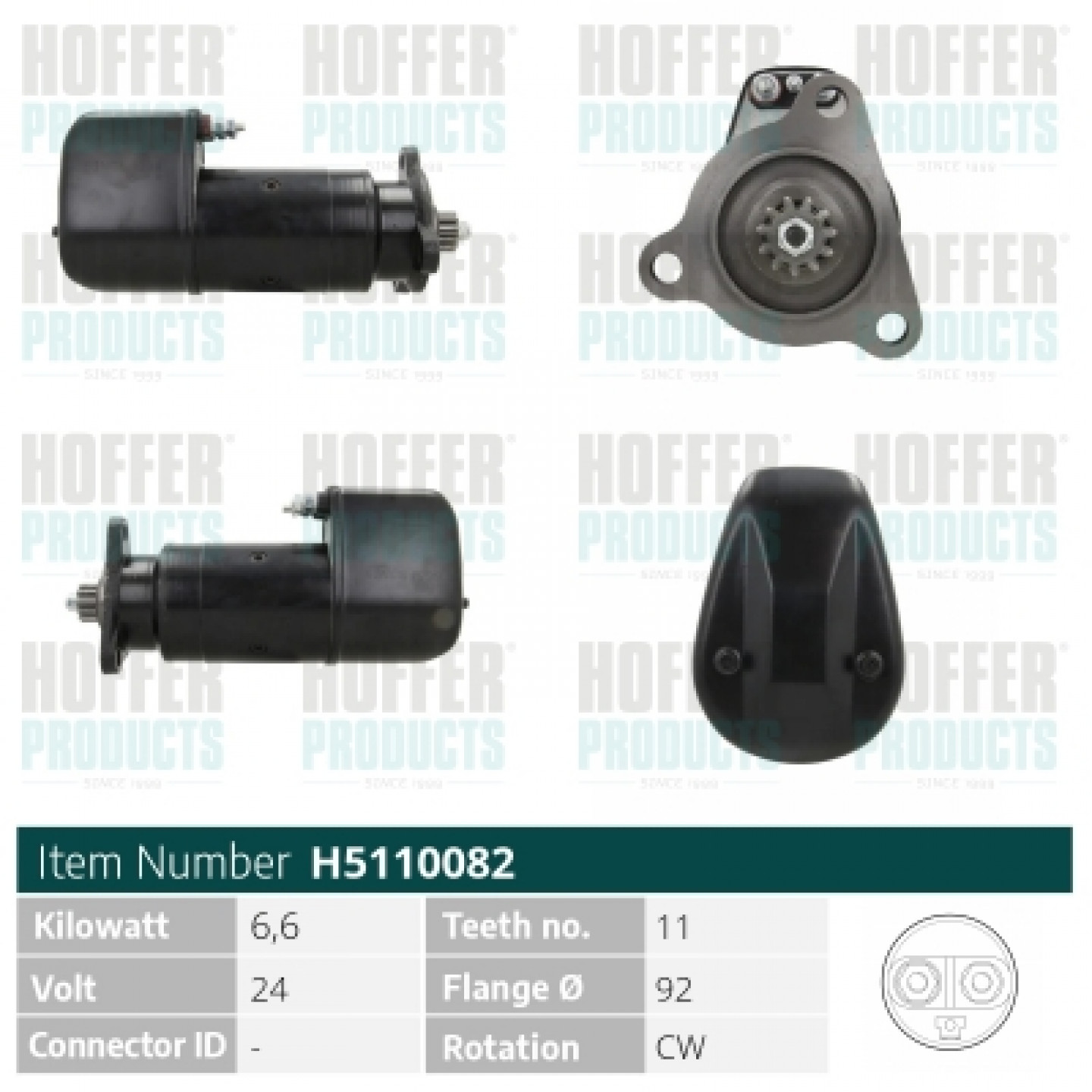 Starter HOFFER H5110082