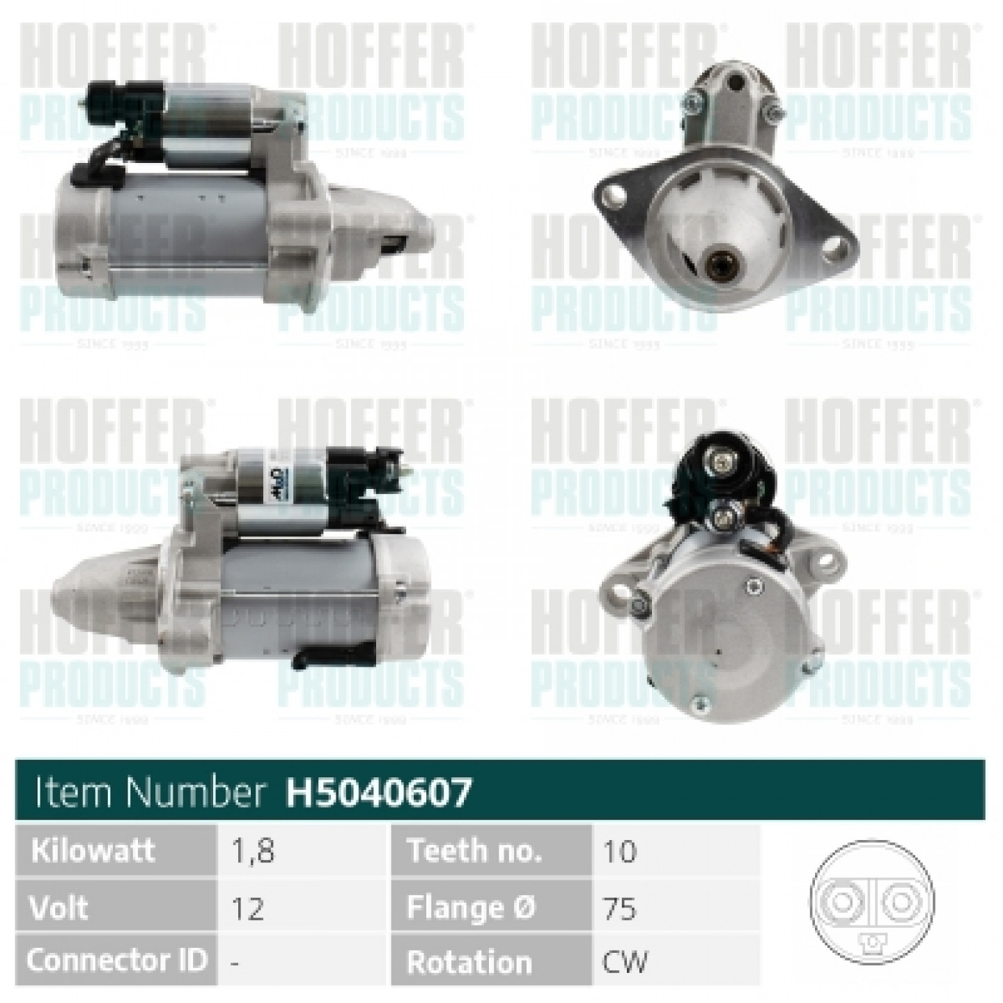 Motor de arranque HOFFER H5040607