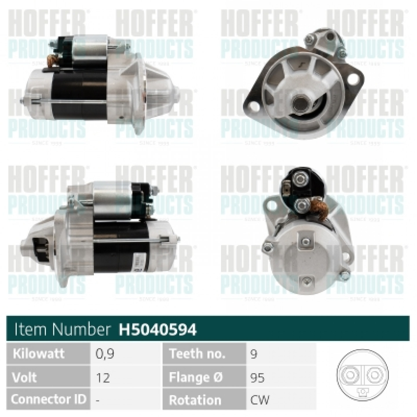 Motor de arranque HOFFER H5040594