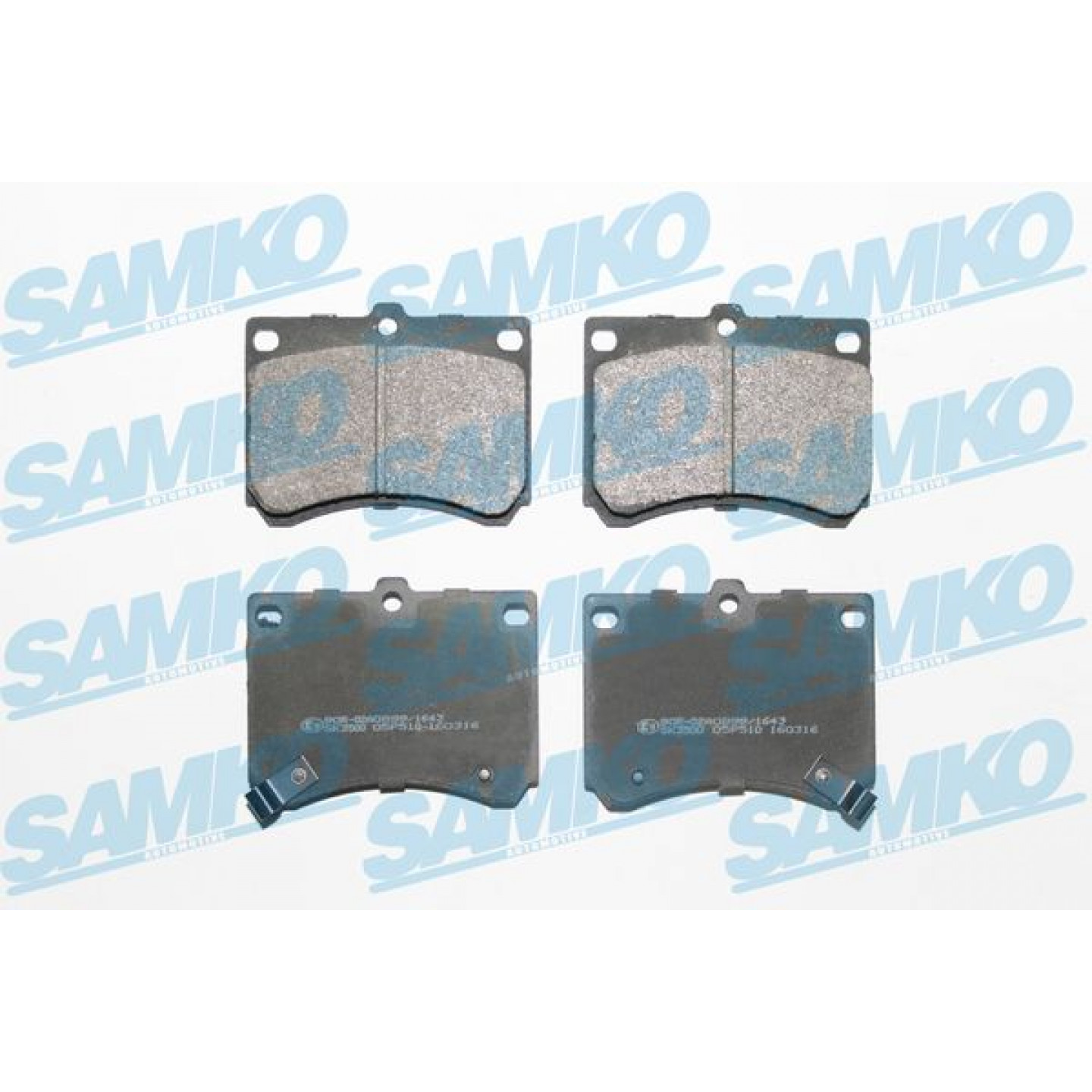 Kit pastiglie freno, Freno a disco SAMKO 5SP510