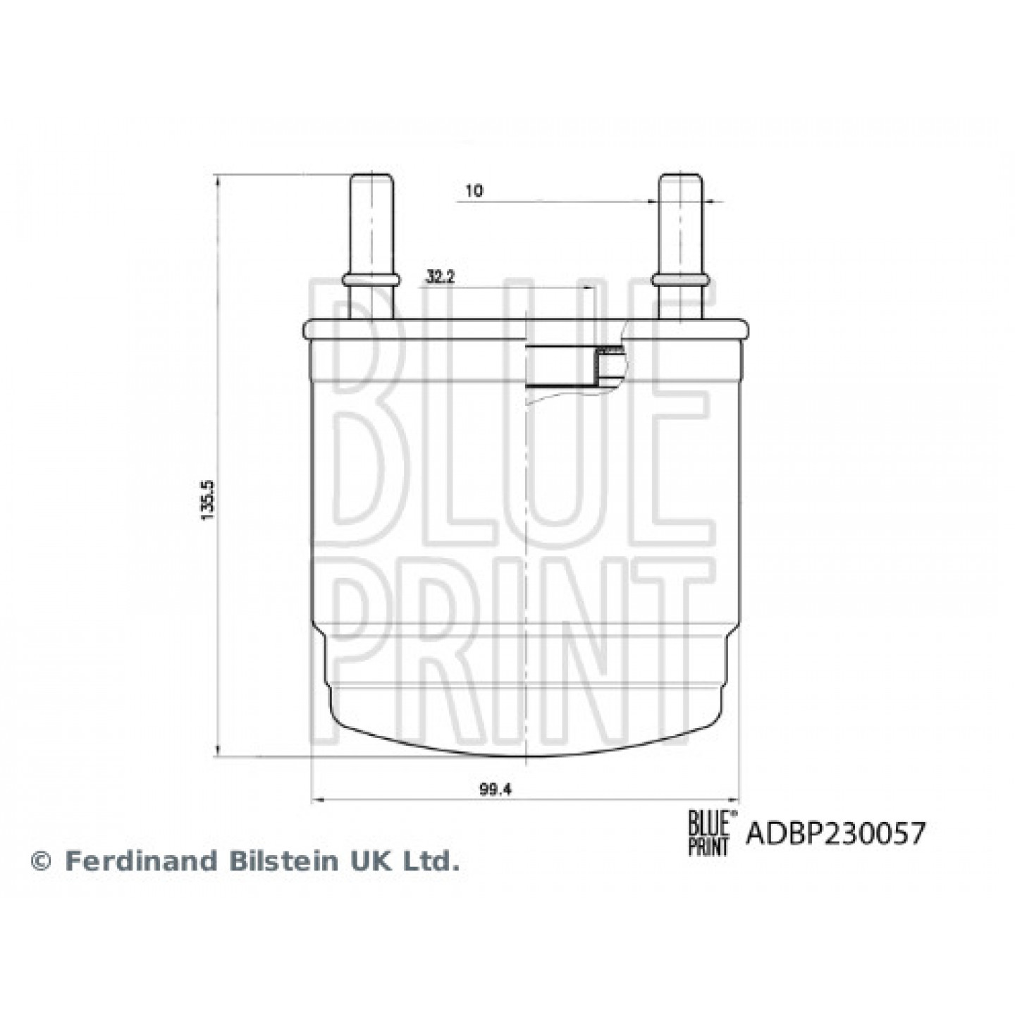 Filtro combustible BLUE PRINT ADBP230057