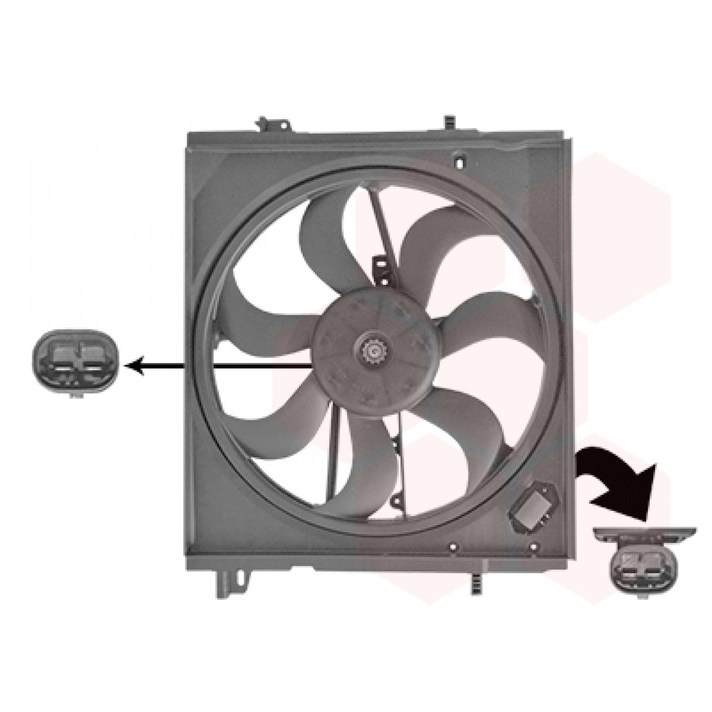Ventilátor, chladič VAN WEZEL 3372747