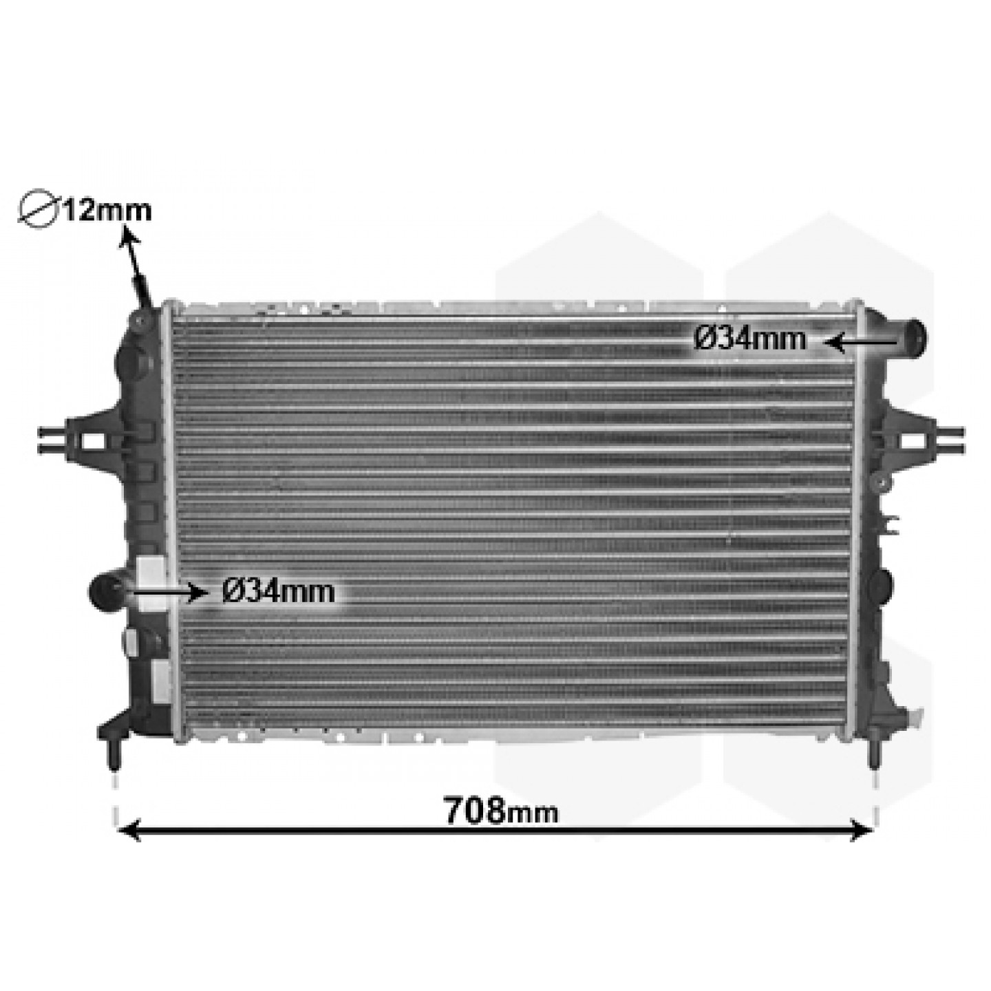 Kühler, Motorkühlung VAN WEZEL 37002252
