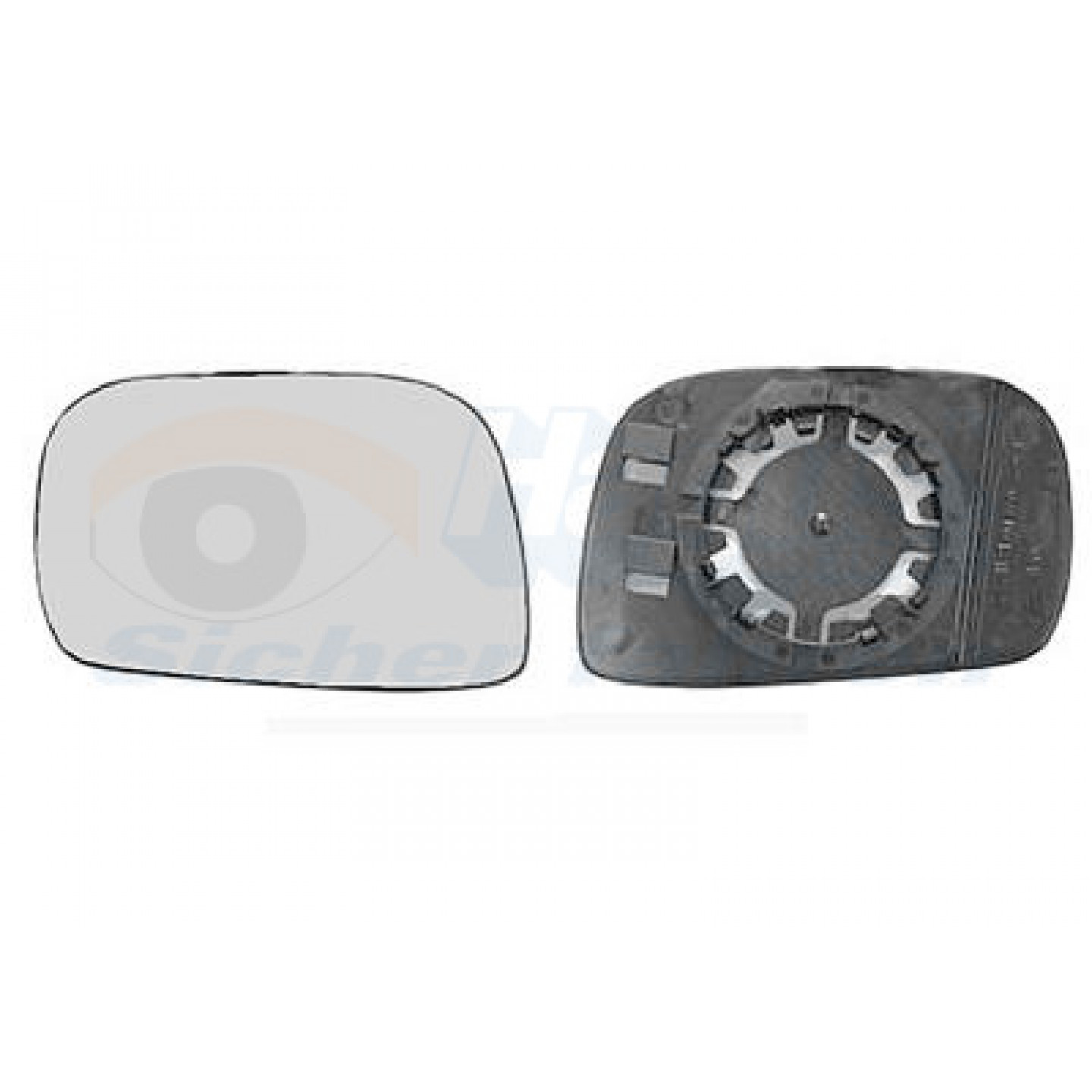 Sklo do zrcátka, vnější zrcátko VAN WEZEL 3701833