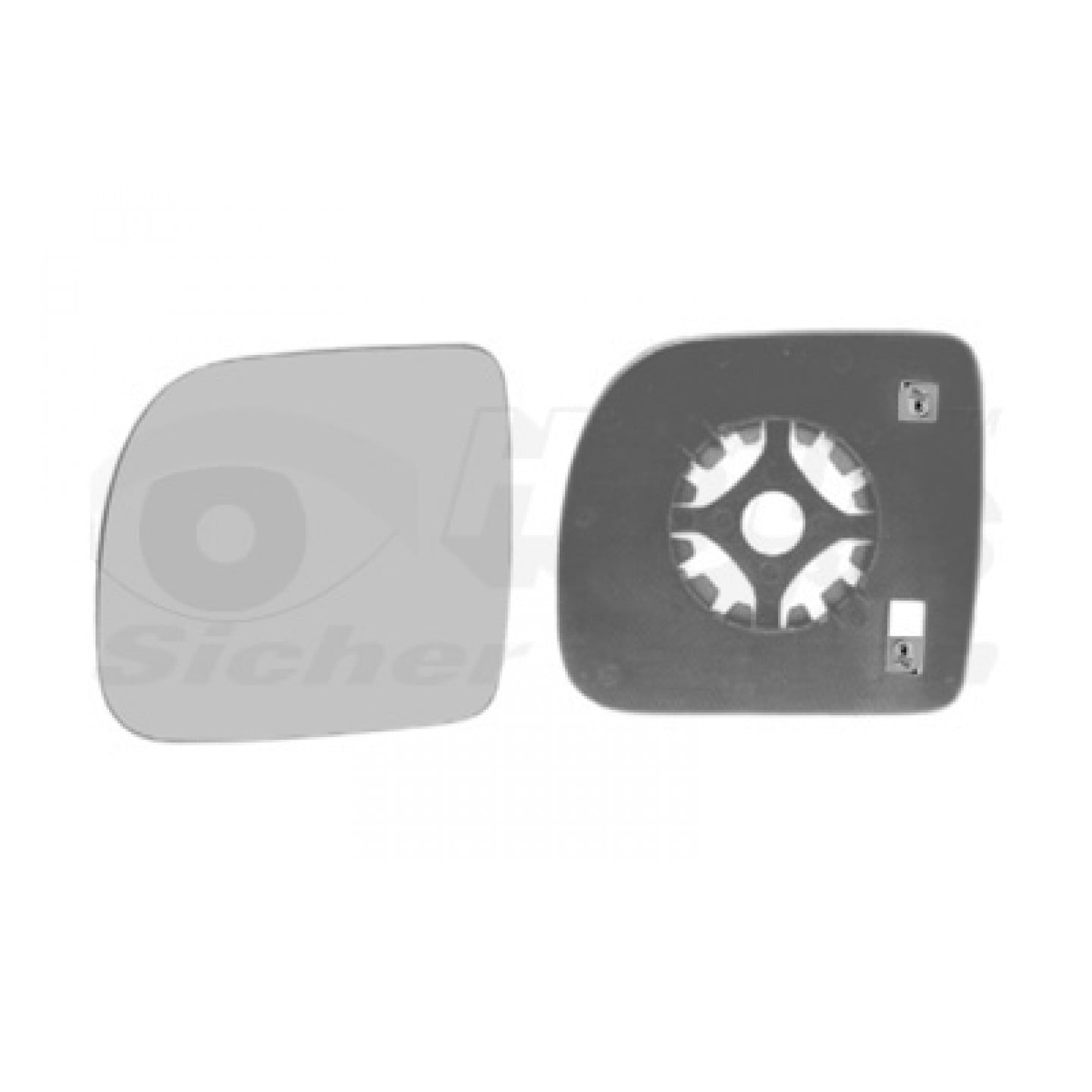 Sklo do zrcátka, vnější zrcátko VAN WEZEL 4310837