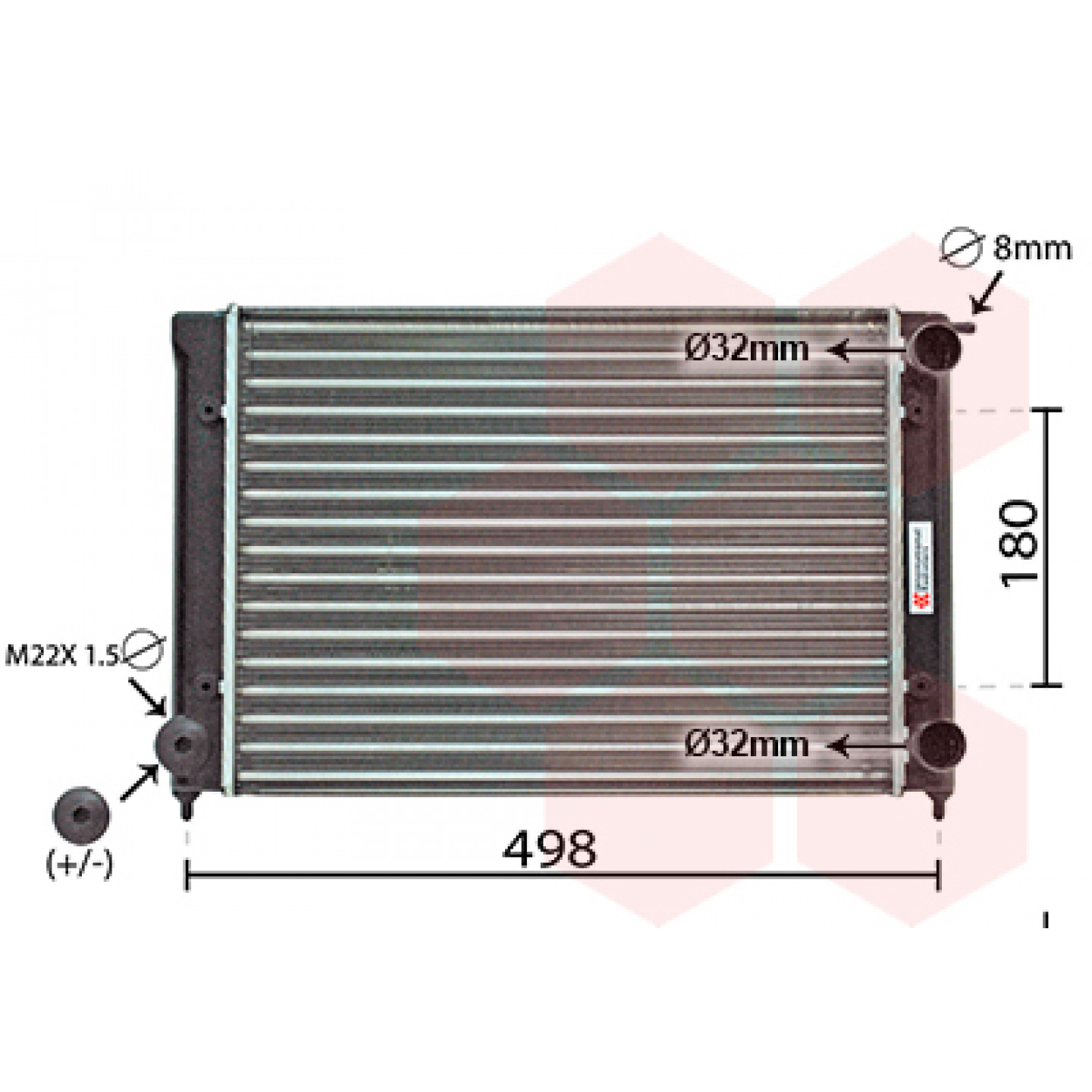 Kühler, Motorkühlung VAN WEZEL 58002040