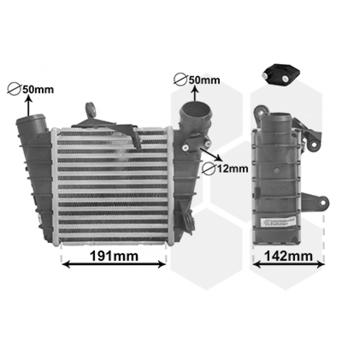 Intercooler, oplader VAN WEZEL 58004213