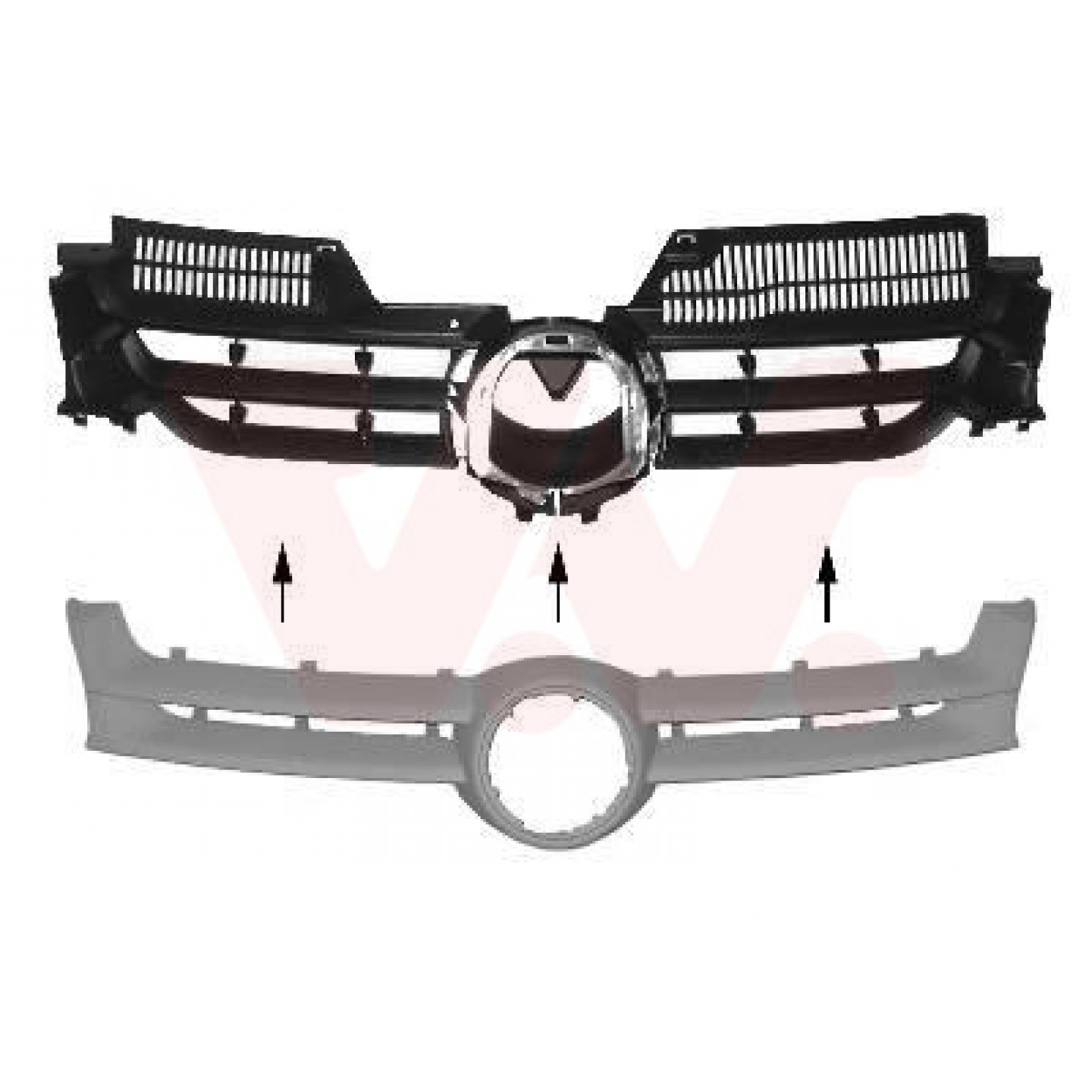 Grille de radiateur VAN WEZEL 5894510