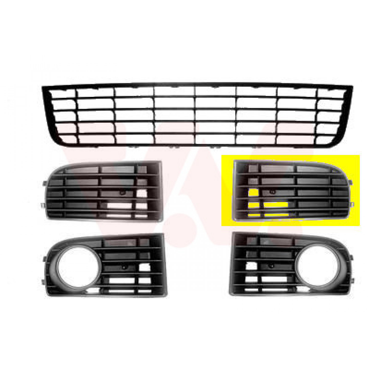 Ventilační mřížka, nárazník VAN WEZEL 5894591