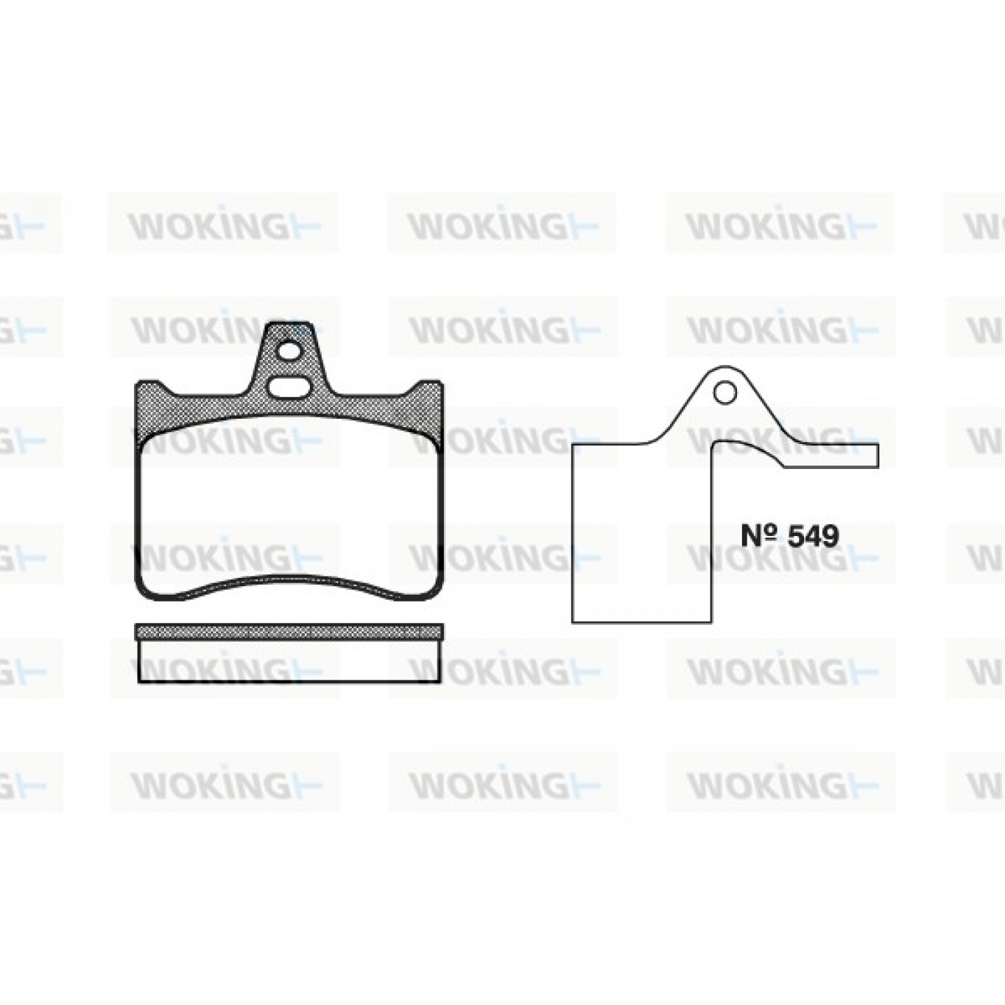 Kit pastiglie freno, Freno a disco WOKING P1883.10