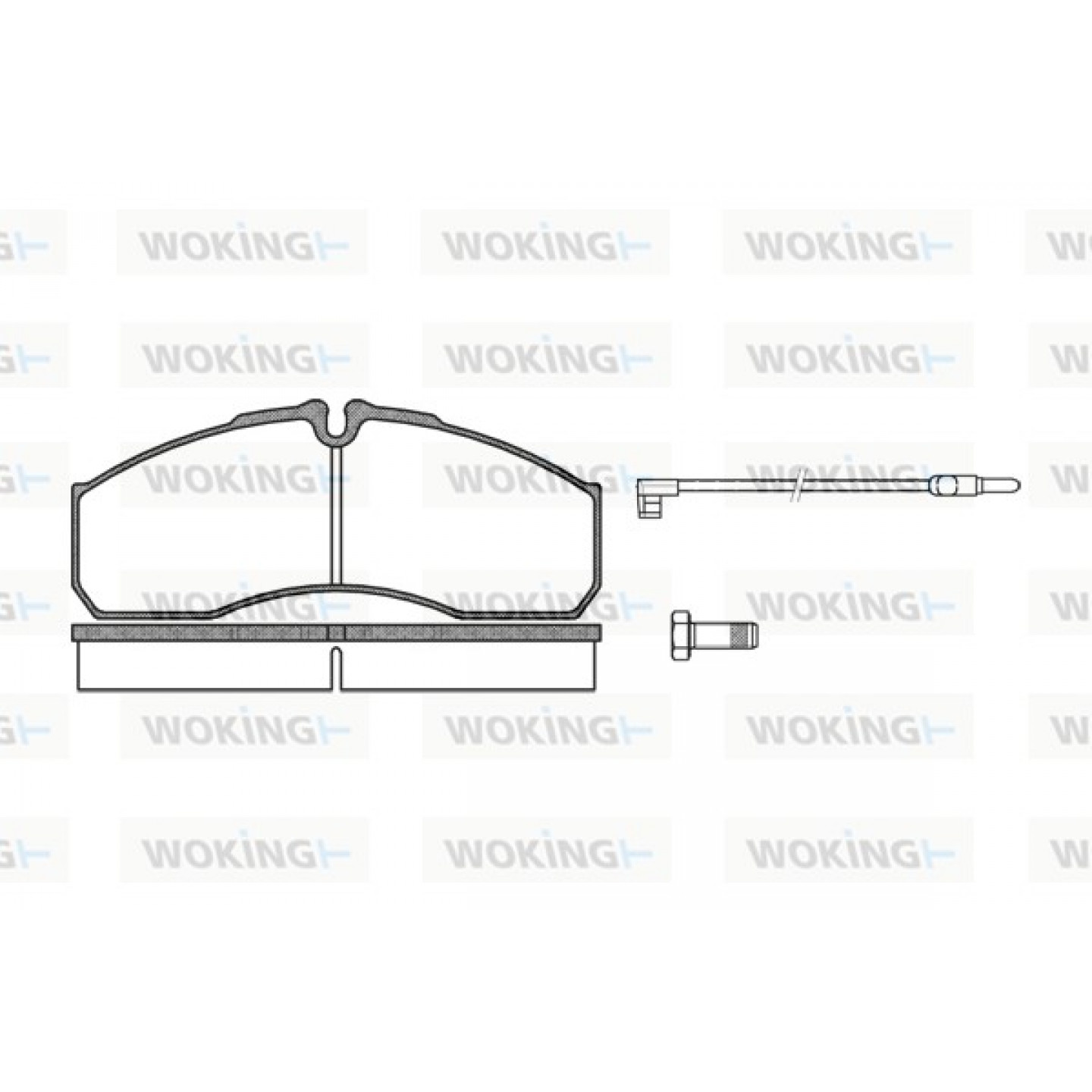 Kit de plaquettes de frein, frein à disque WOKING P7513.12
