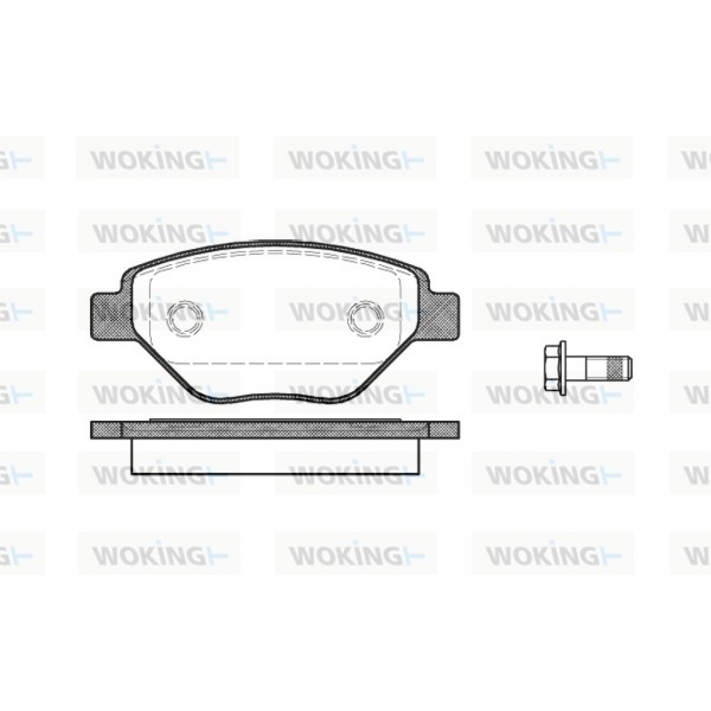 Kit de plaquettes de frein, frein à disque WOKING P8773.00