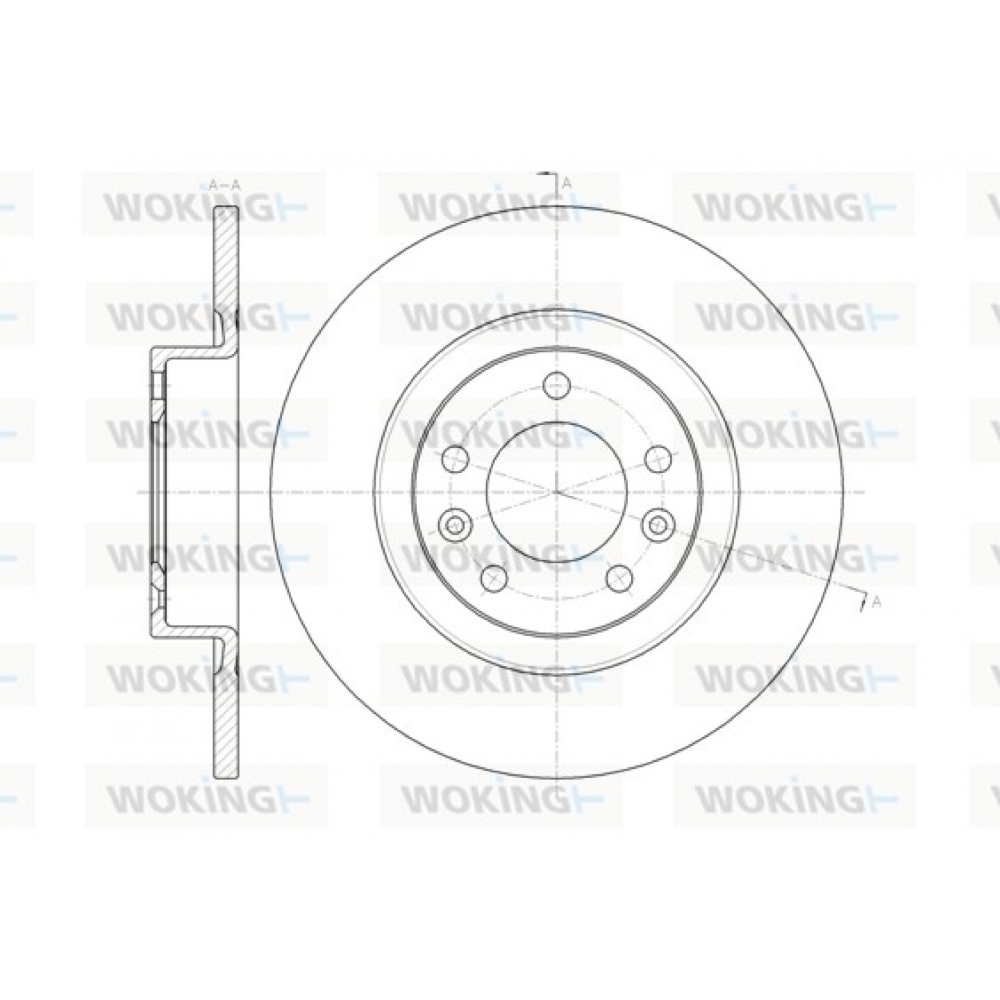 Remschijf WOKING D61473.00