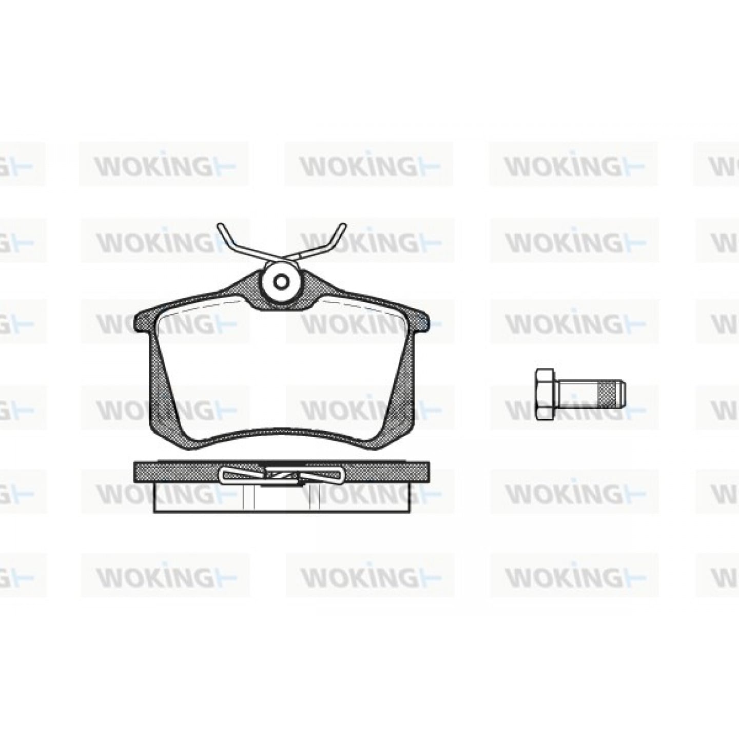 Kit pastiglie freno, Freno a disco WOKING P3633.10