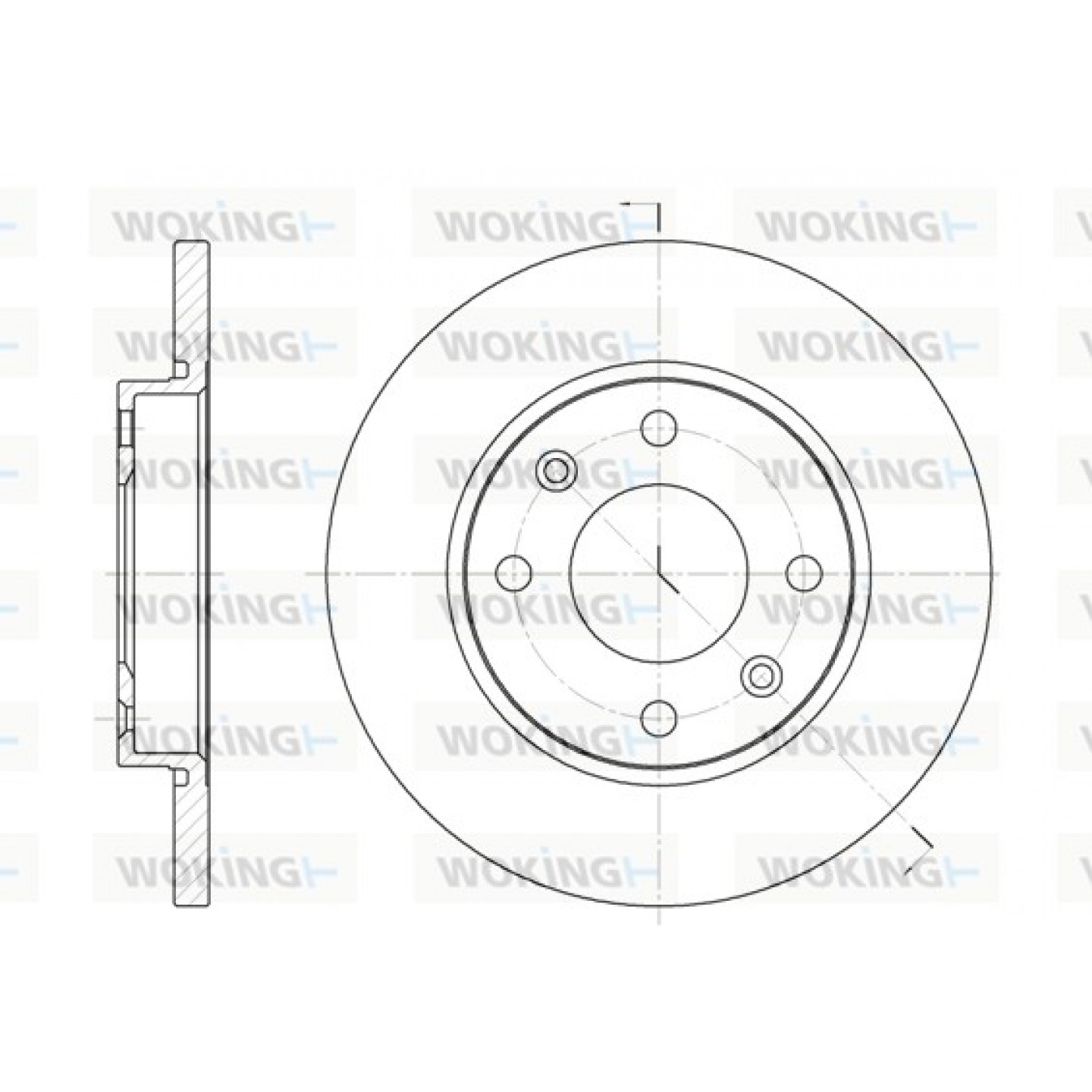 Disque de frein WOKING D6535.00
