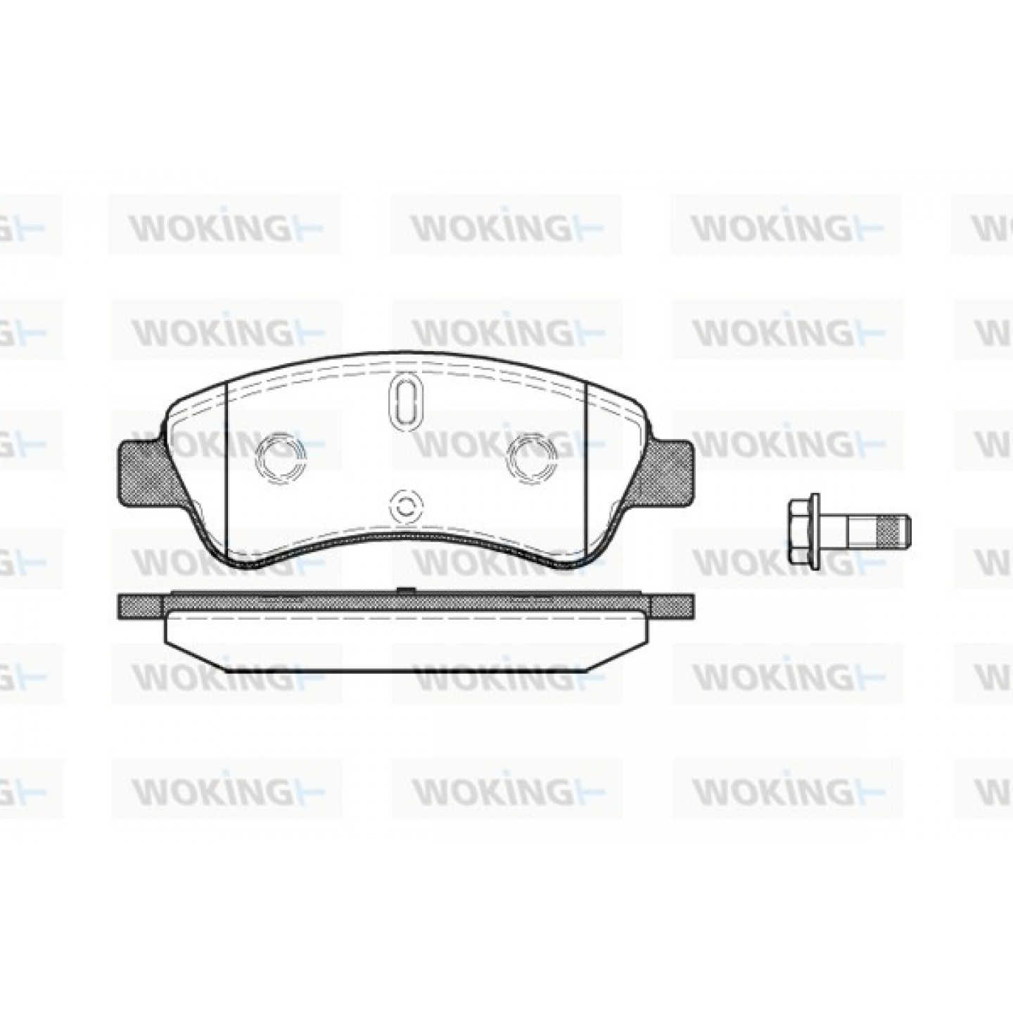 Kit pastiglie freno, Freno a disco WOKING P9403.10