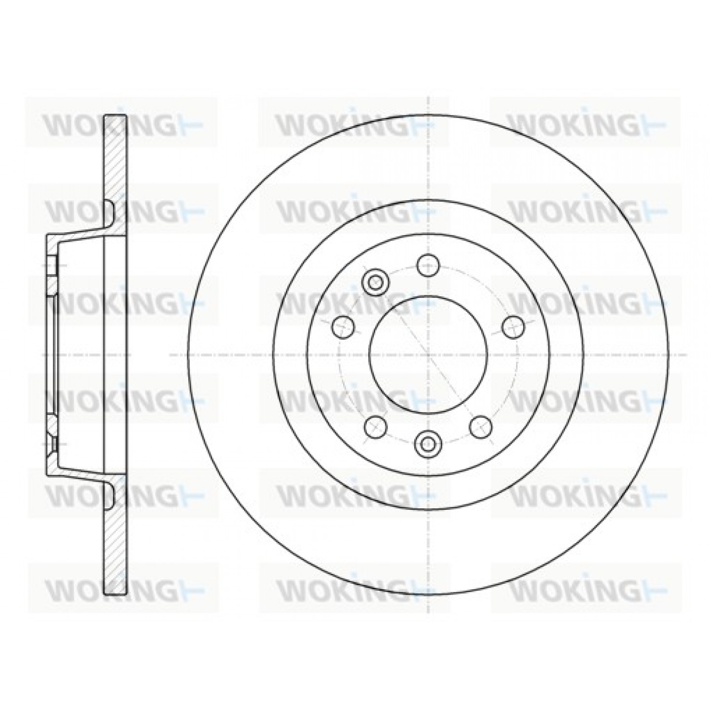 Disque de frein WOKING D61053.00