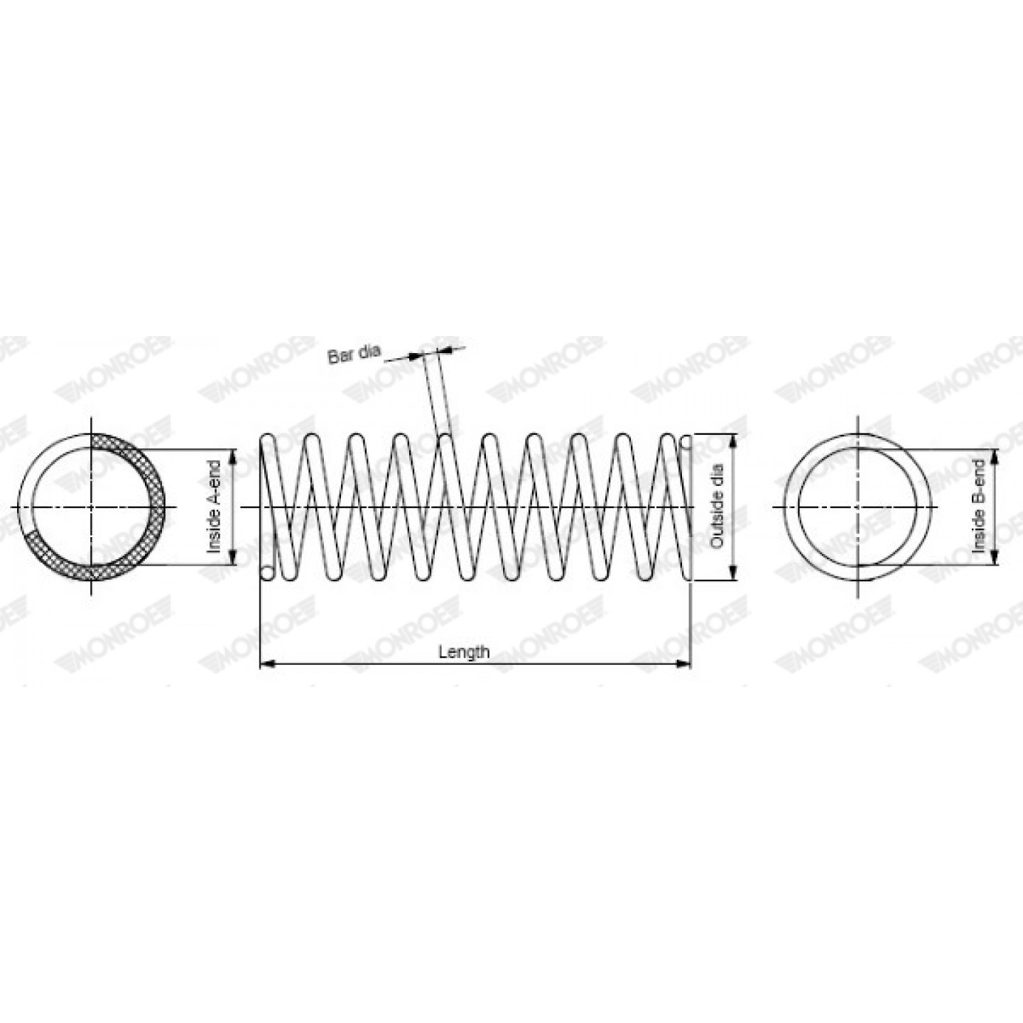 Spiralfjeder MONROE SP0051