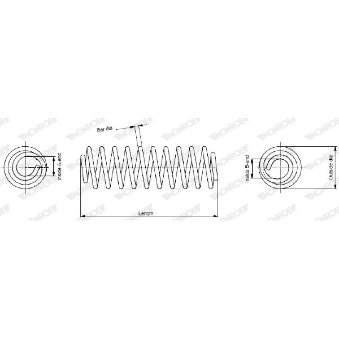Spiralfeder MONROE SP2822