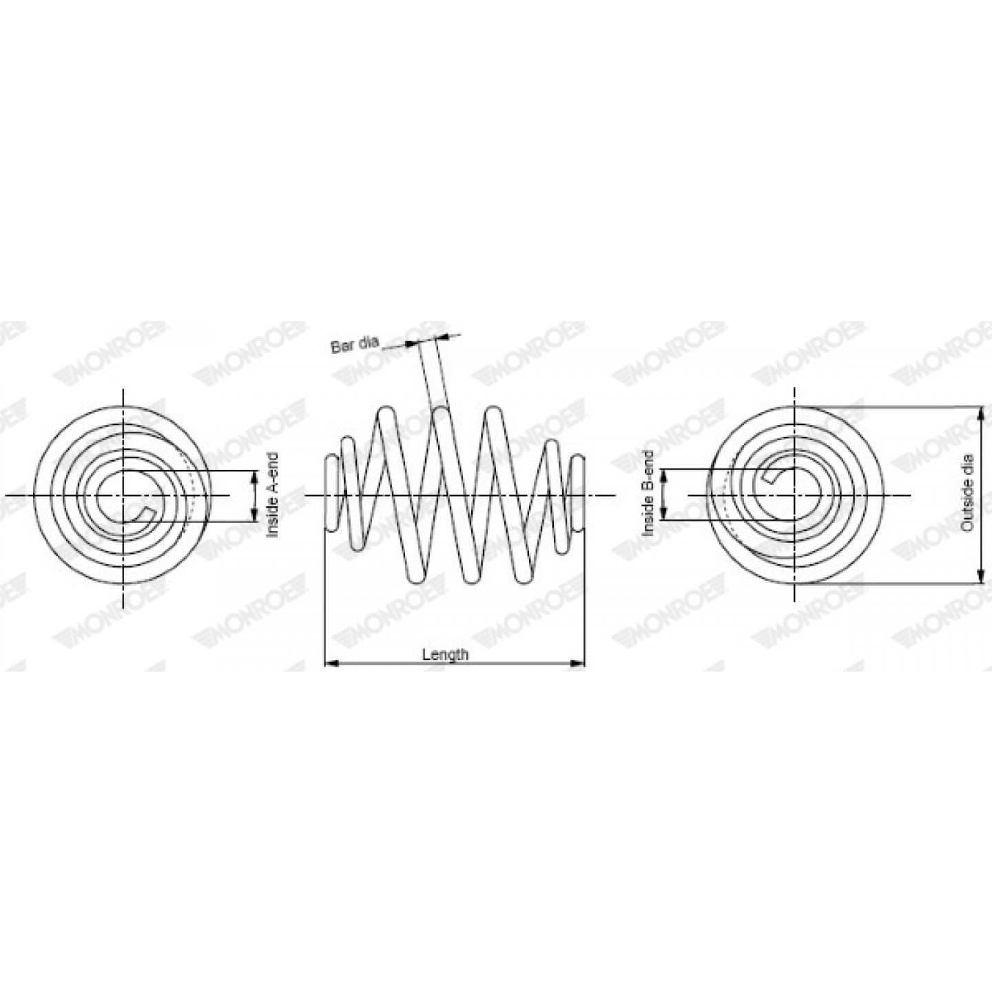 Spiralfjeder MONROE SP3609
