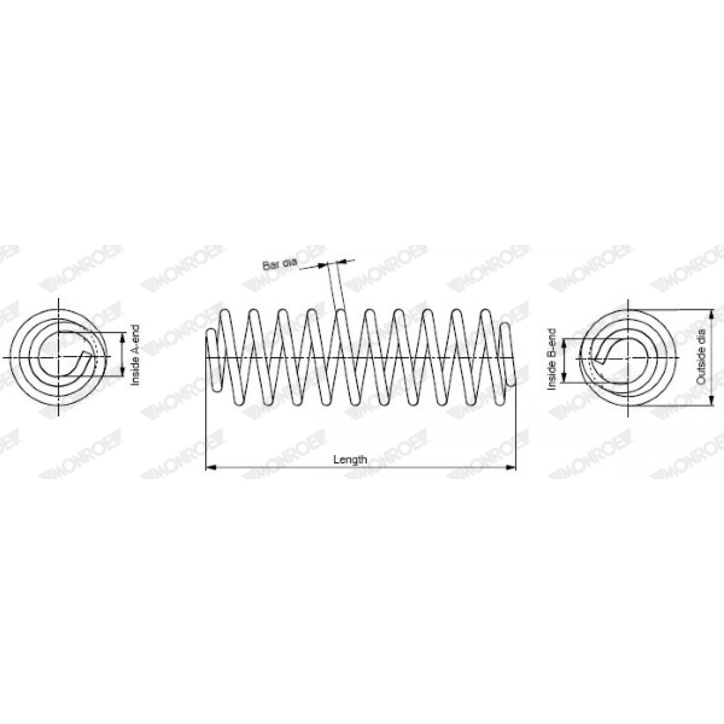 Spiralfjeder MONROE SP3920