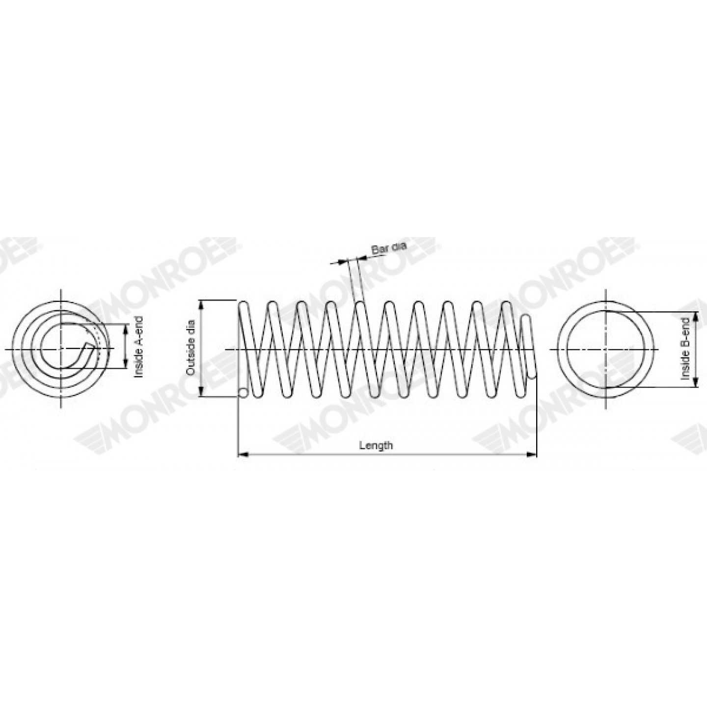 Spiralfjeder MONROE SP4085