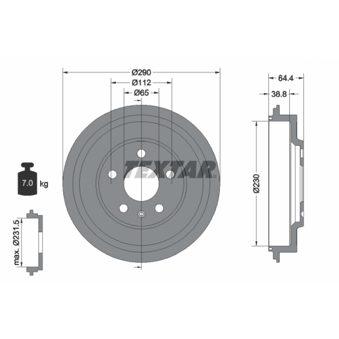 Remtrommel TEXTAR 94039300
