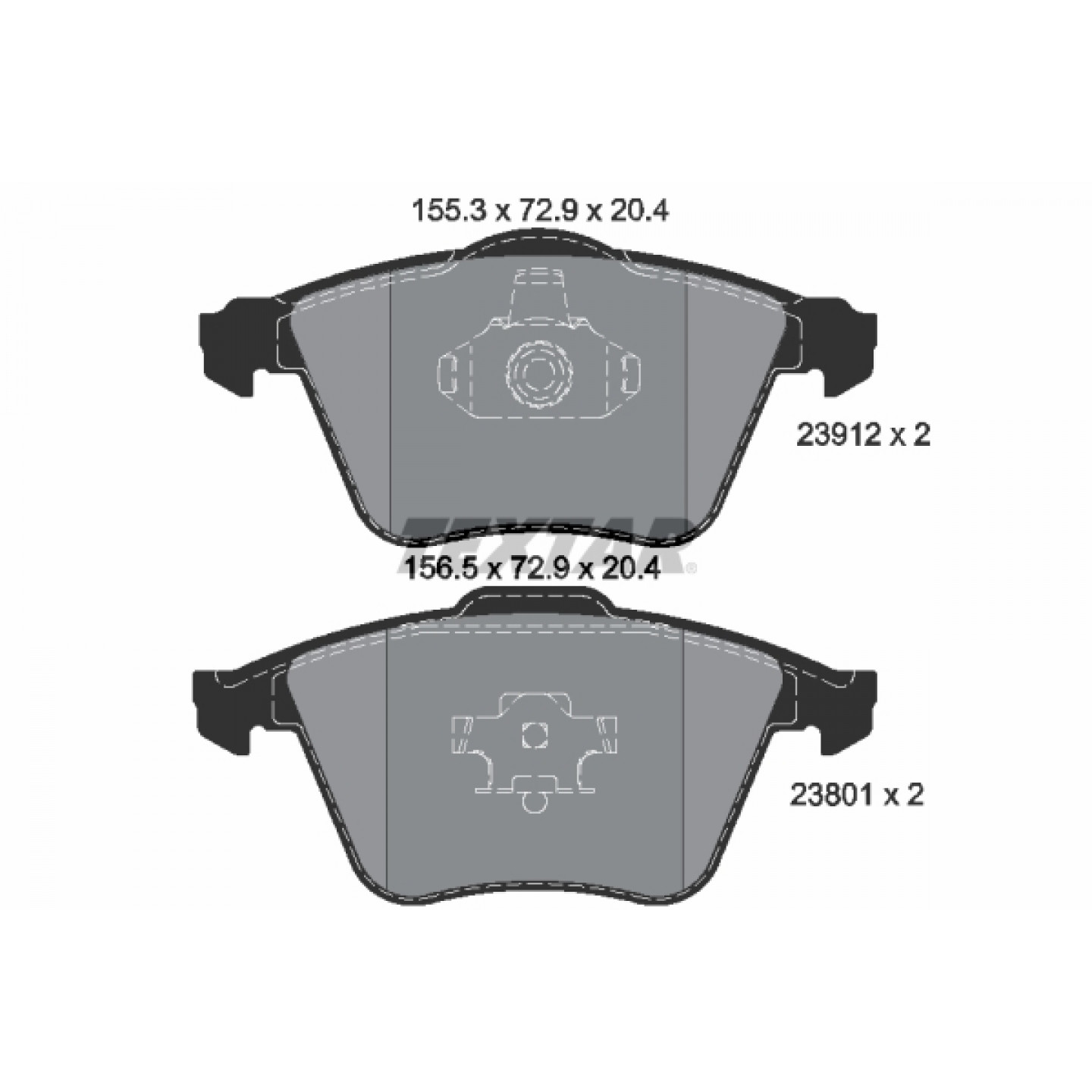 Bremseklodser TEXTAR 2391202
