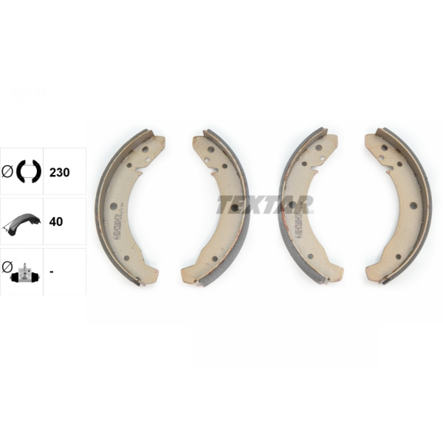 Bremsbackensatz TEXTAR 91007800
