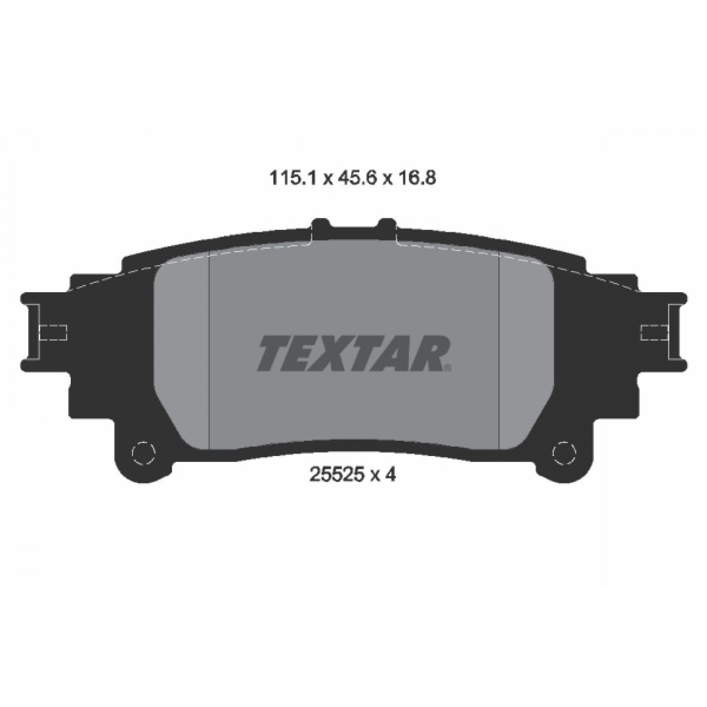 Bremseklodser TEXTAR 2552501