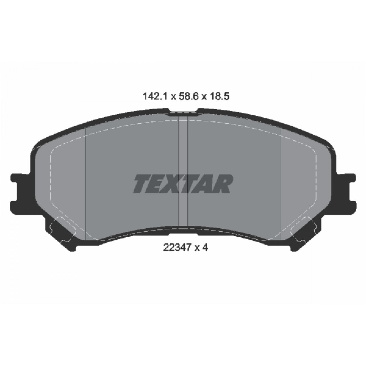 Bremseklodser TEXTAR 2234701