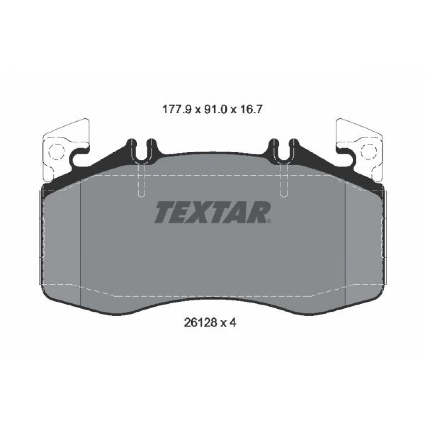 Bremseklodser TEXTAR 2612801