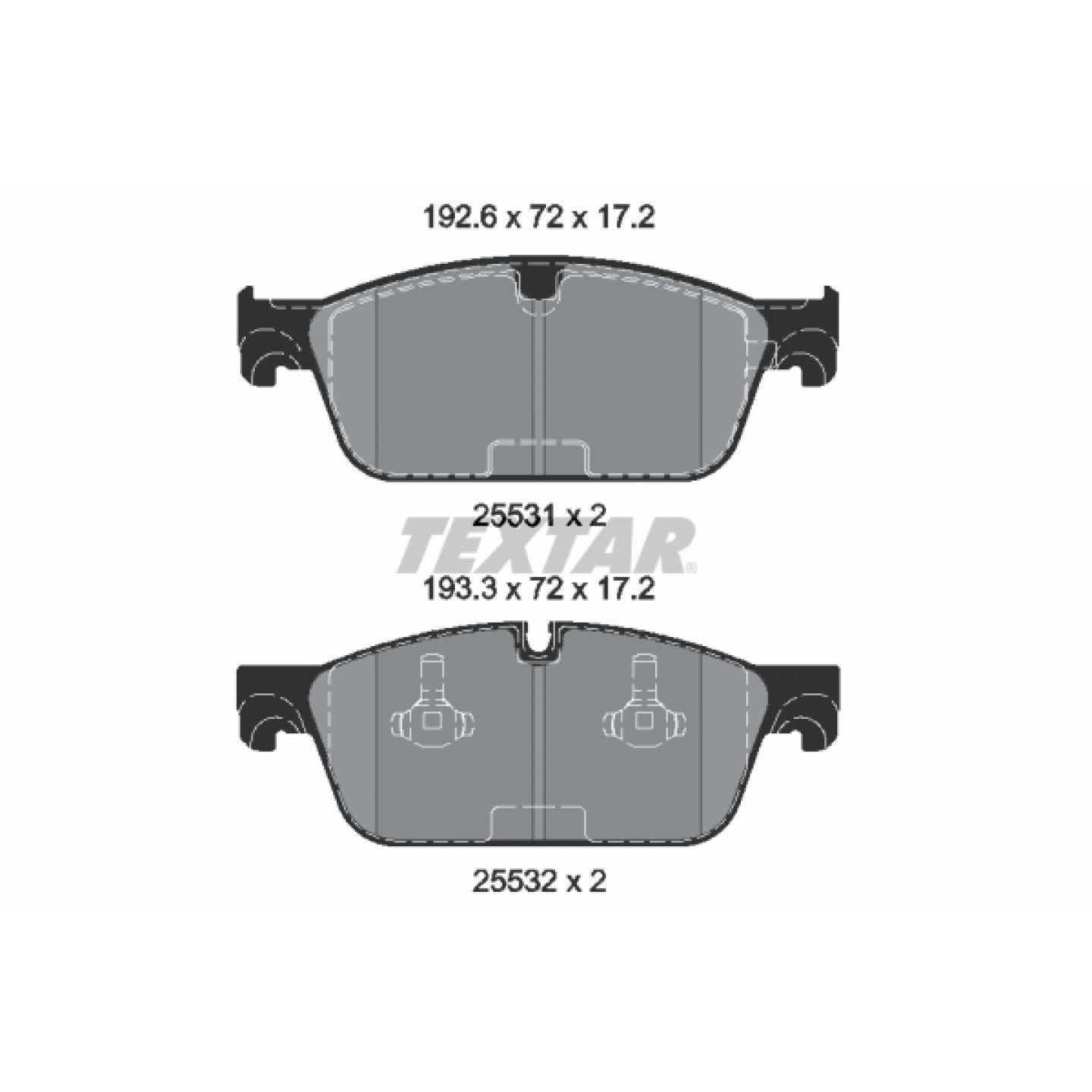 Bremseklodser TEXTAR 2553103