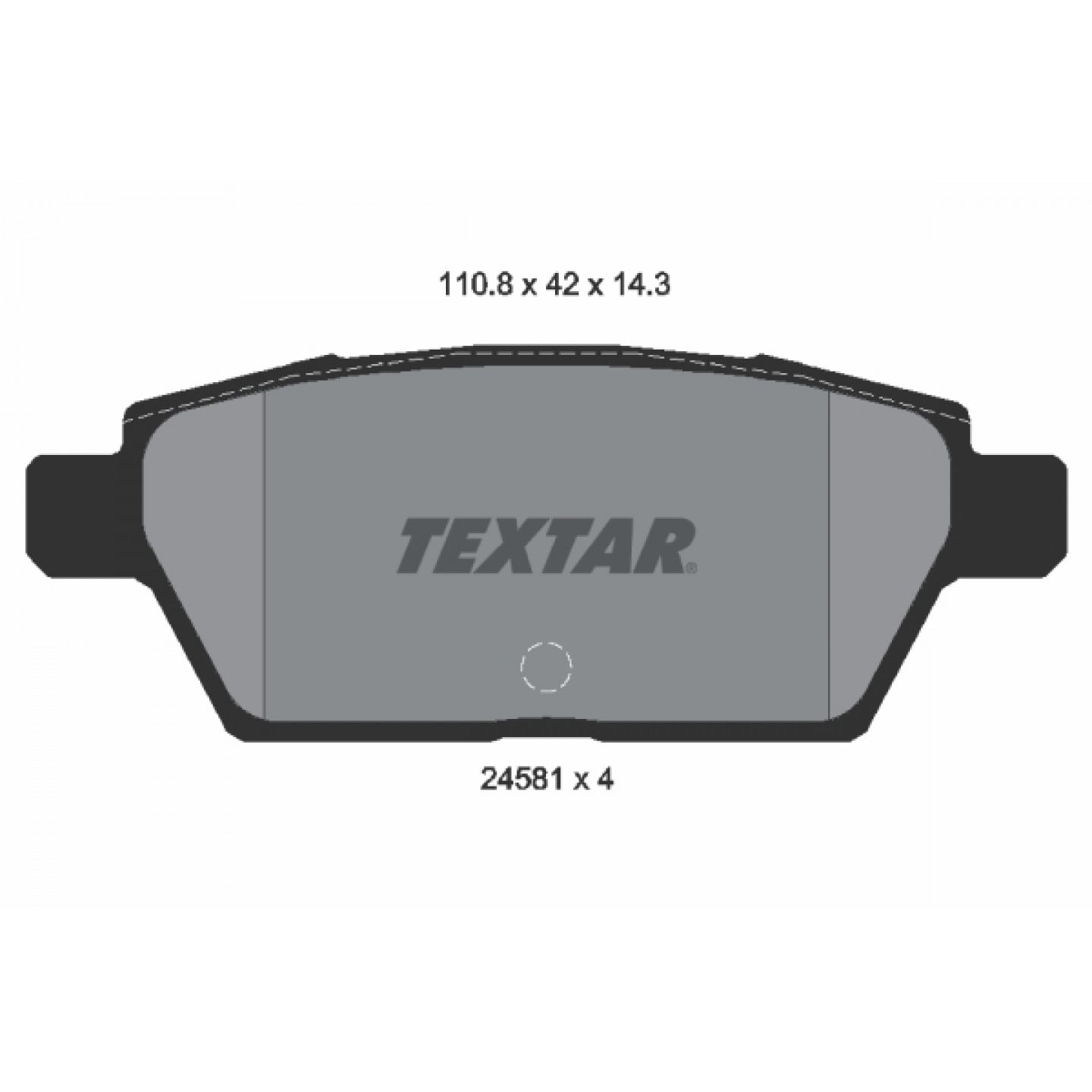 Bremseklodser TEXTAR 2458102