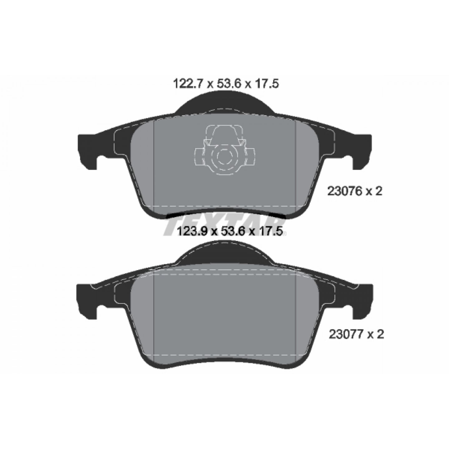 Bremseklodser TEXTAR 2307602