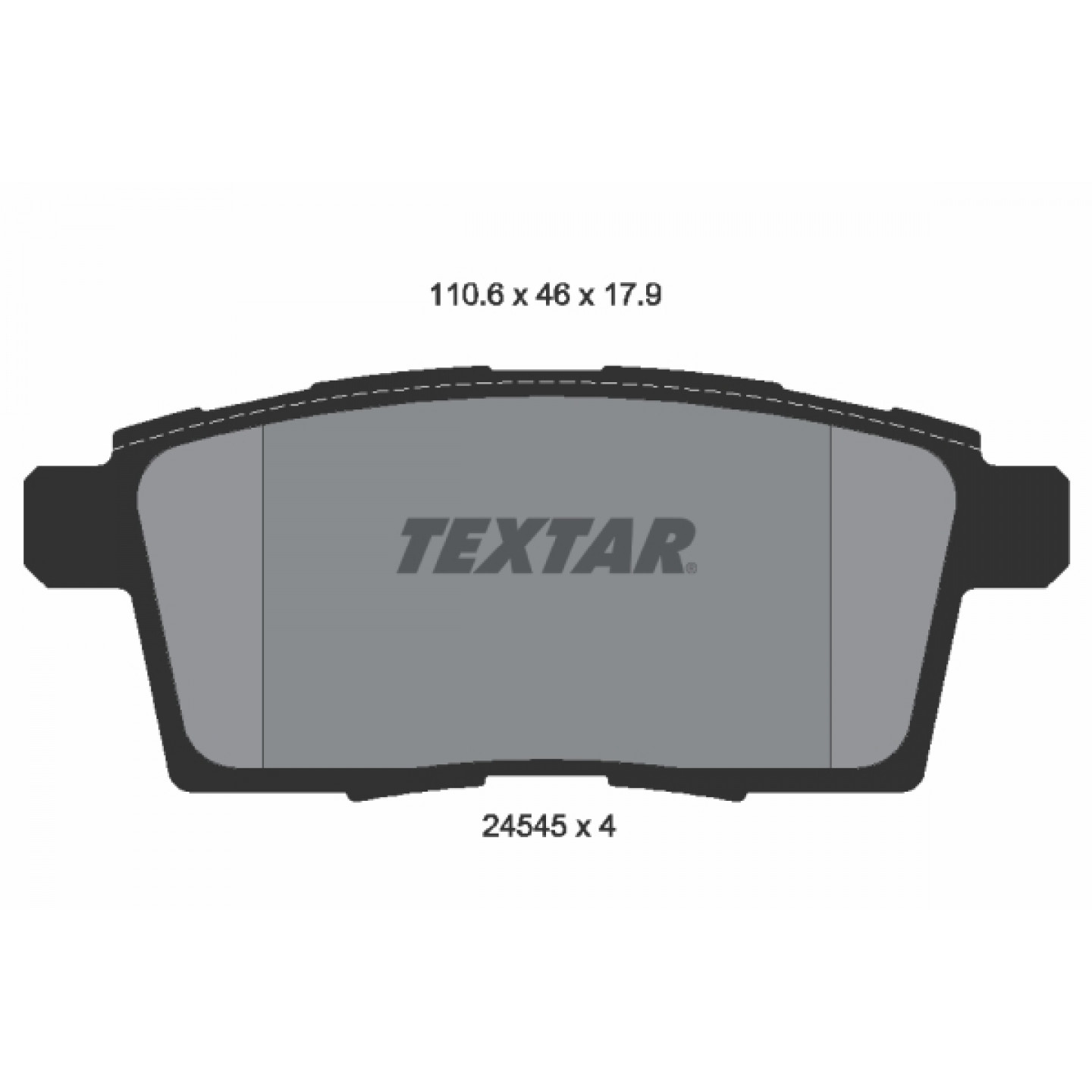 Bremseklodser TEXTAR 2454501