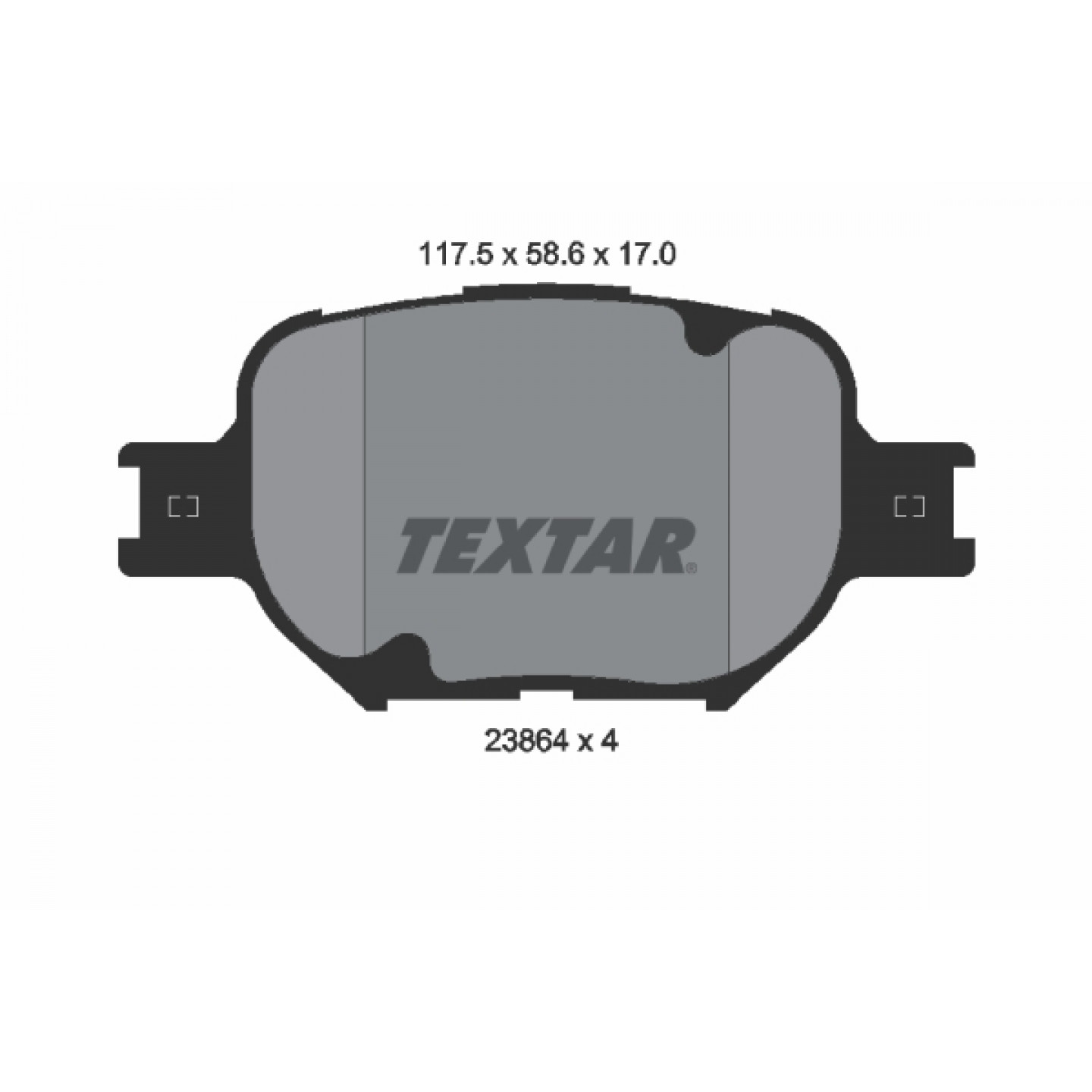 Bremseklodser TEXTAR 2386401