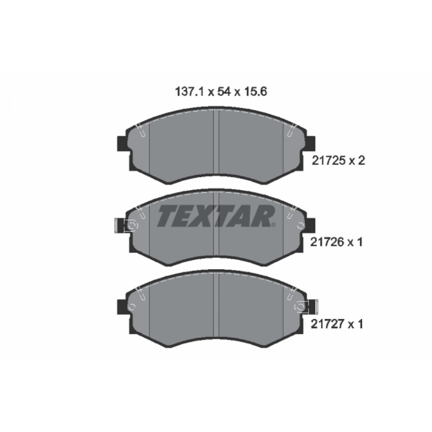 Bremseklodser TEXTAR 2172502