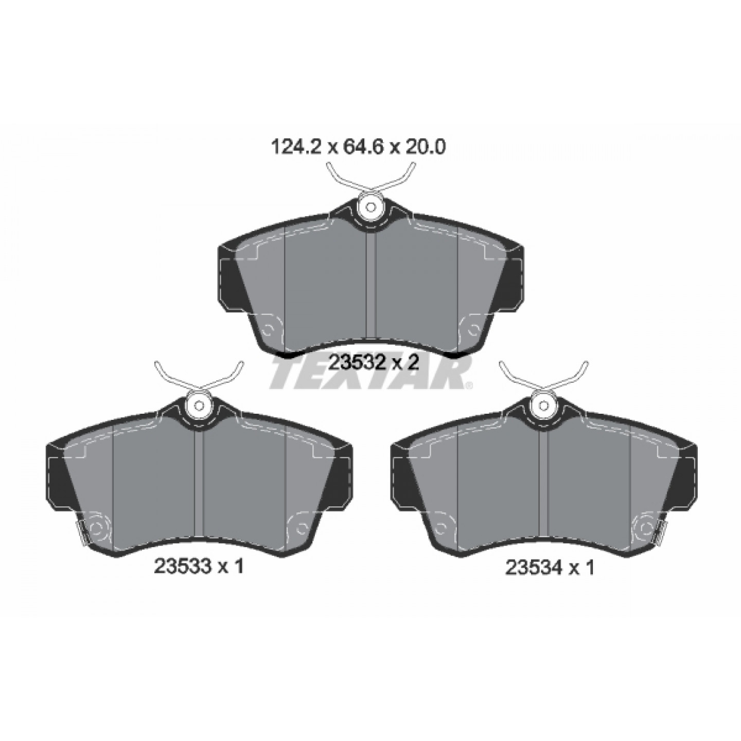 BLUE PRINT ADA 104204 KIT PASTIGLIE FRENO PER CHRYSLER VOYAGER IV (RG,RS