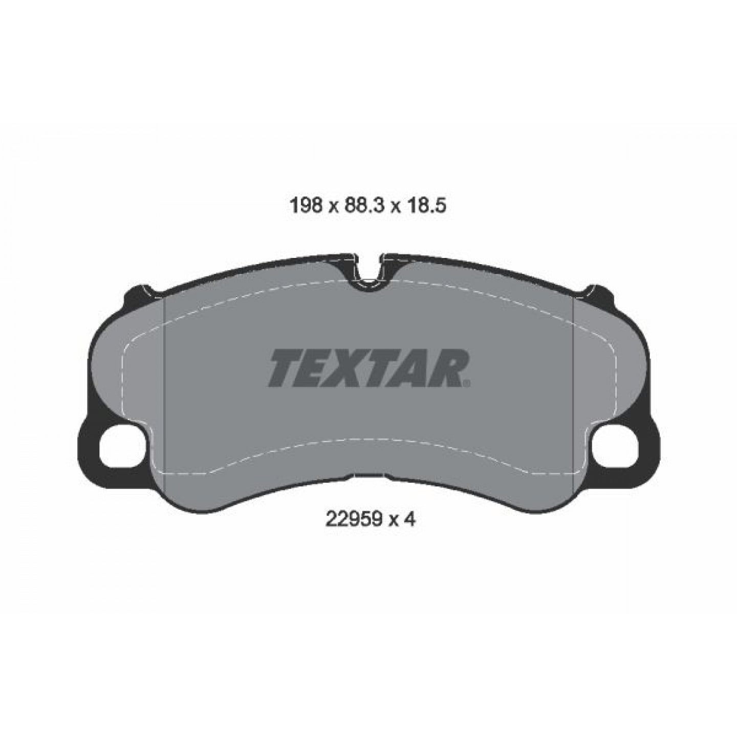 Kit pastiglie freno, Freno a disco TEXTAR 2295901