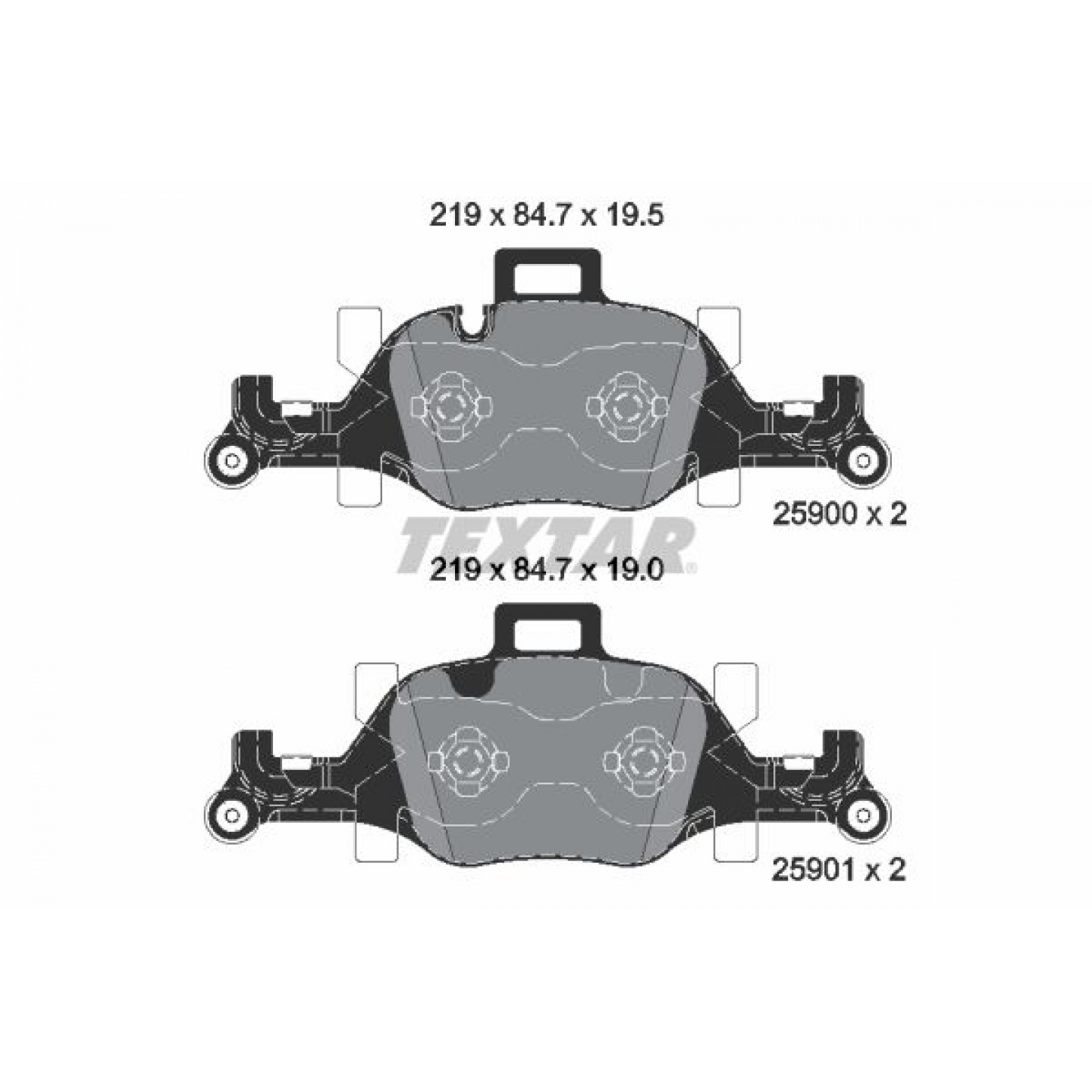 Bremseklodser TEXTAR 2590002