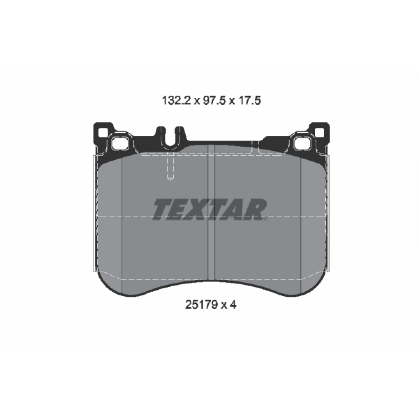 Bremseklodser TEXTAR 2517903