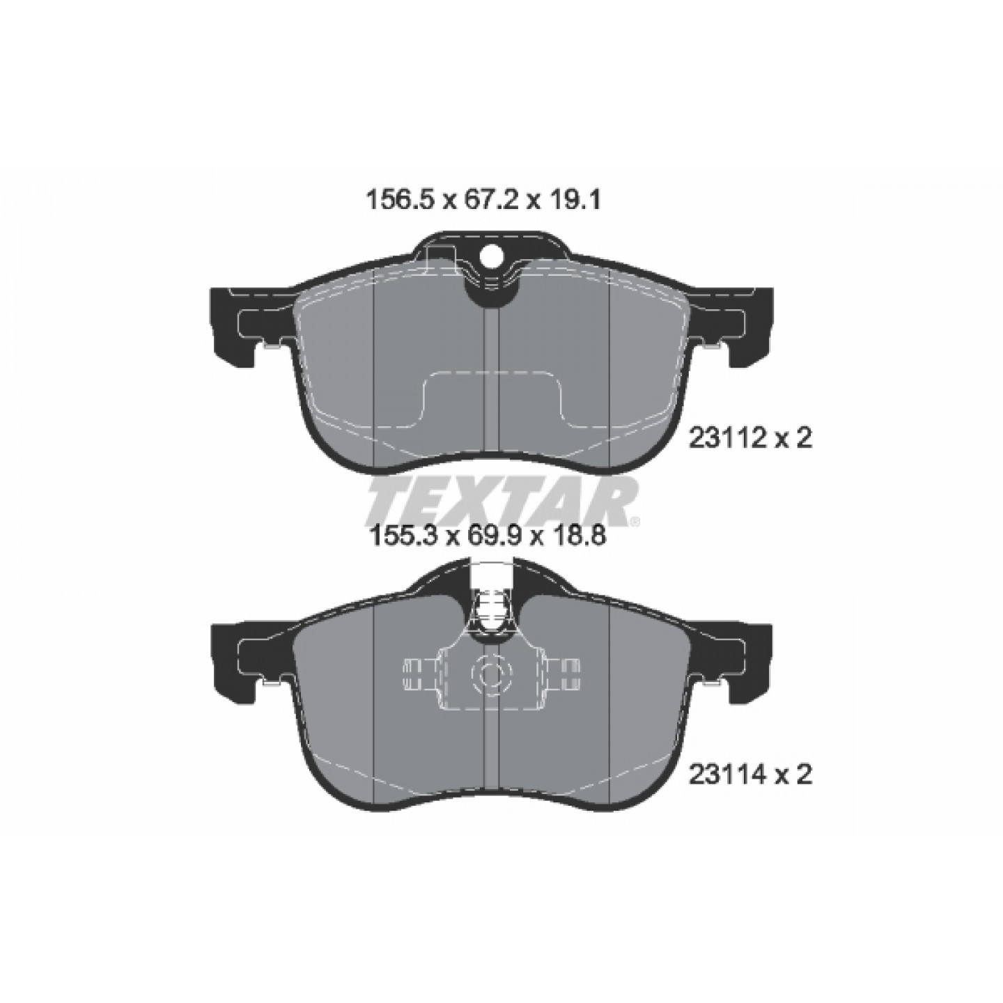 Bremseklodser TEXTAR 2311203