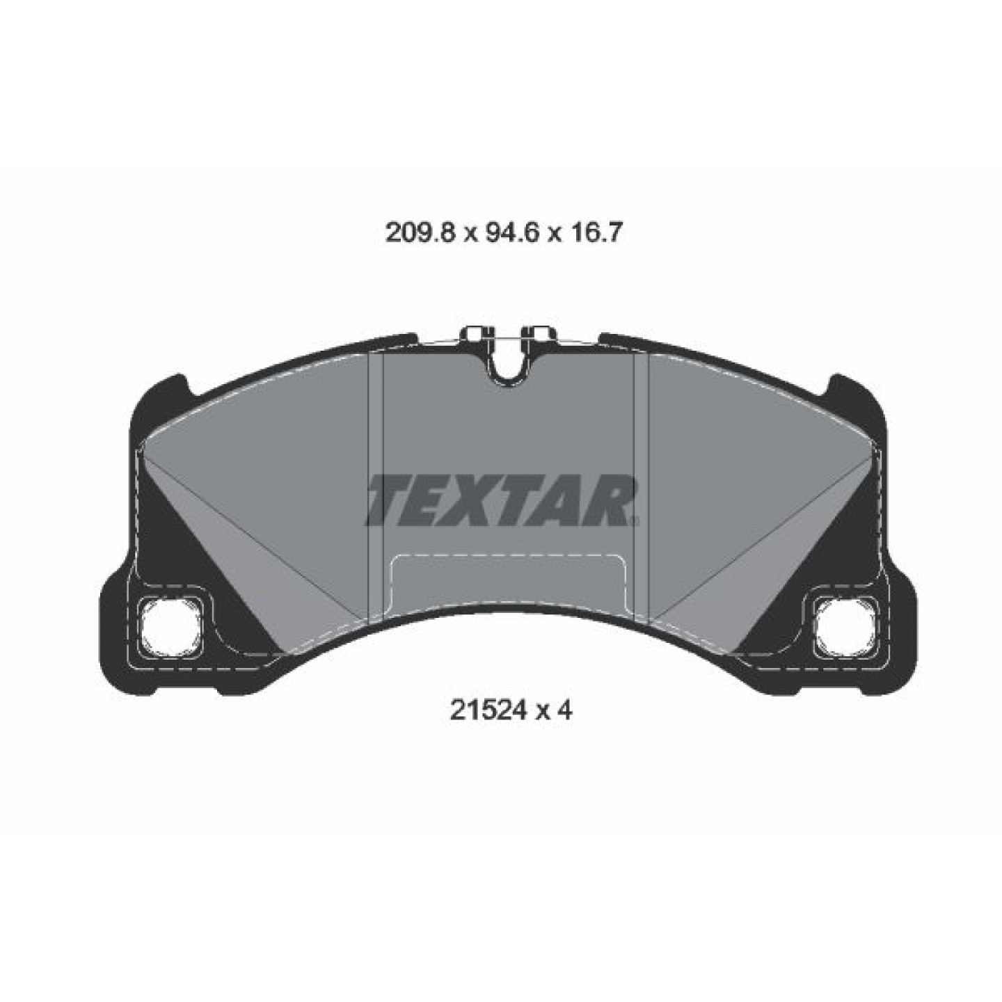 Bremseklodser TEXTAR 2152401