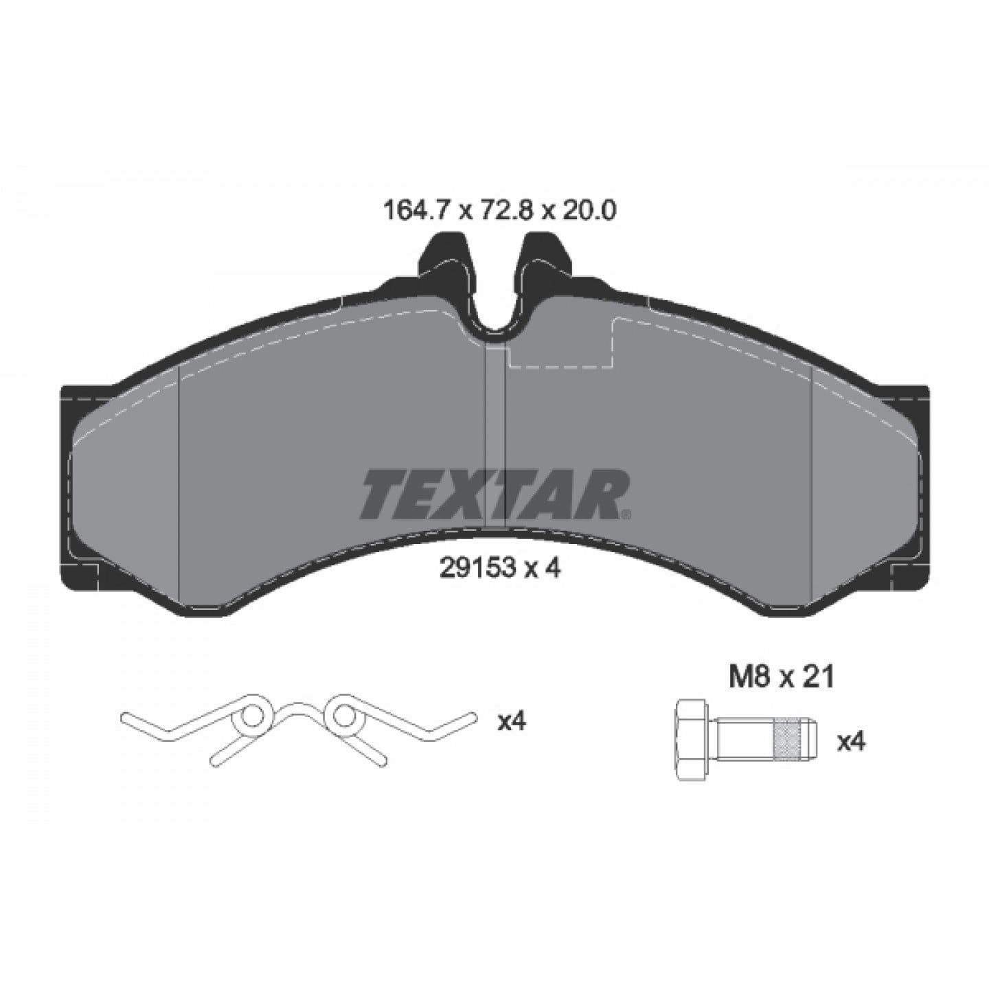 Bremseklodser TEXTAR 2915301