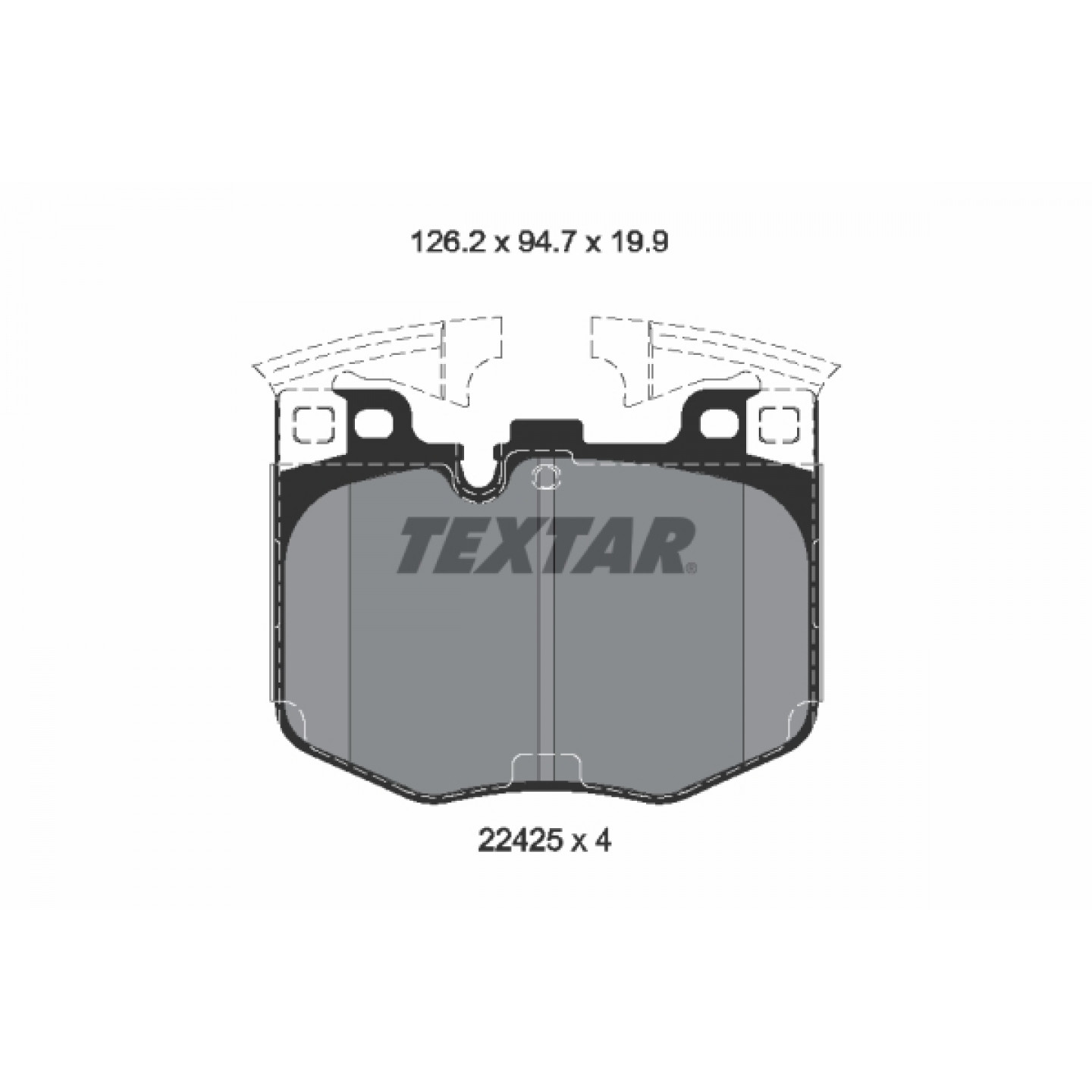 Bremseklodser TEXTAR 2242501