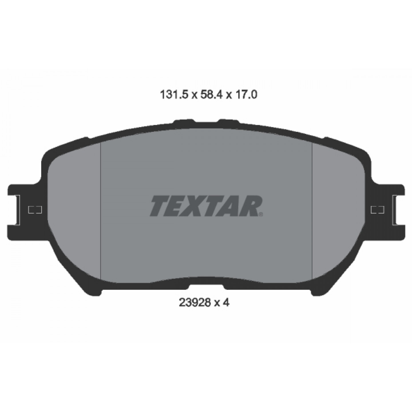 Bremseklodser TEXTAR 2392801
