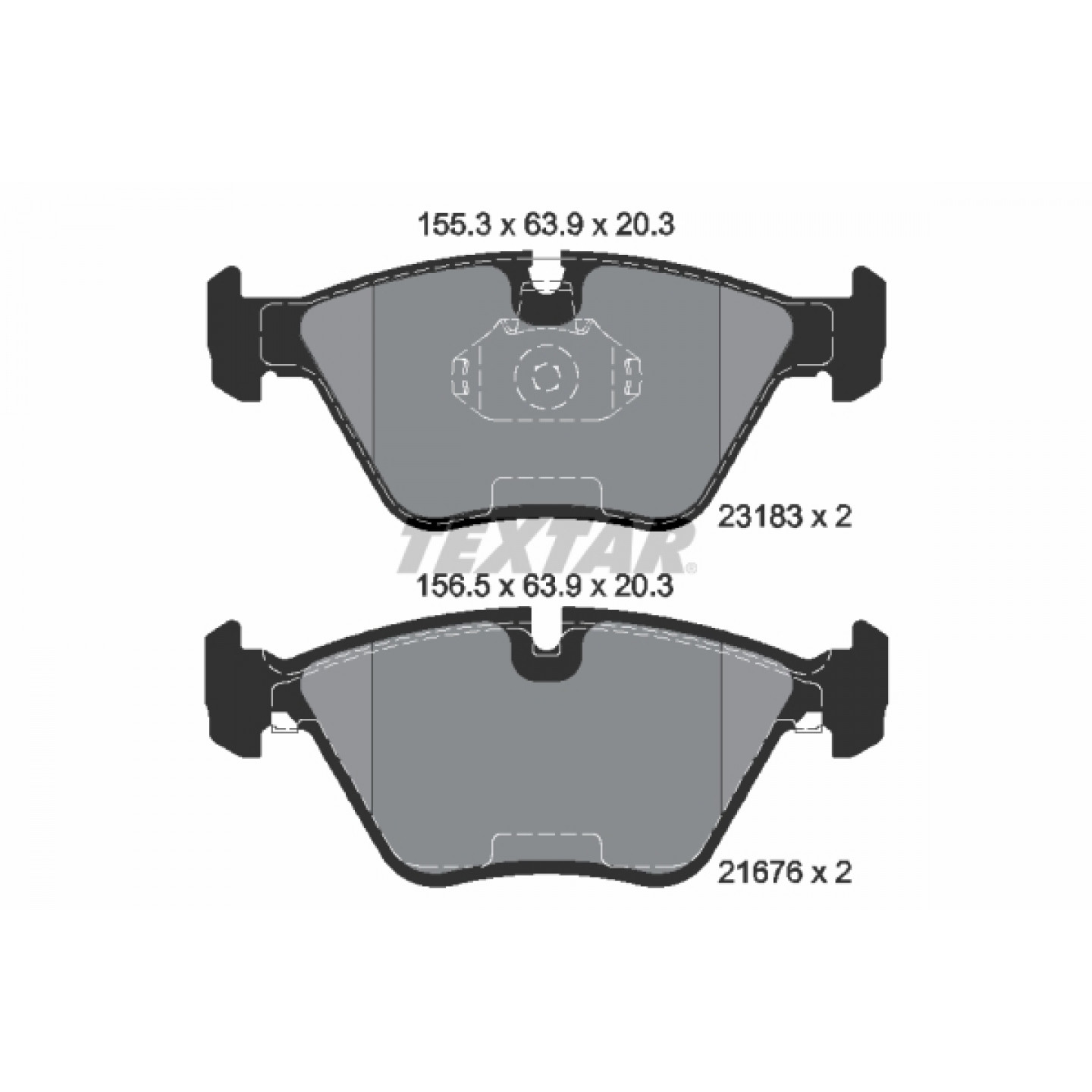 Bremseklodser TEXTAR 2318302