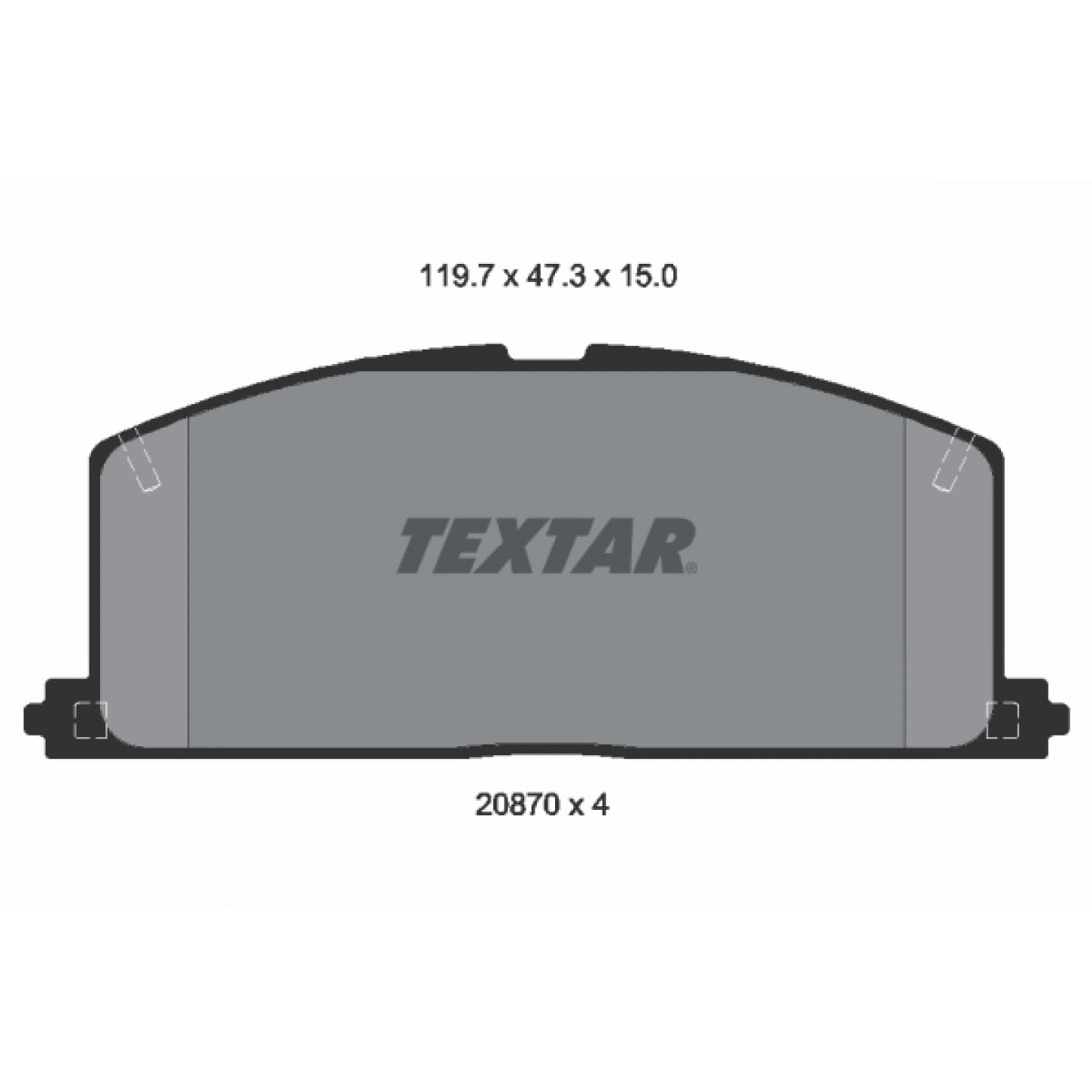 Bremseklodser TEXTAR 2087001